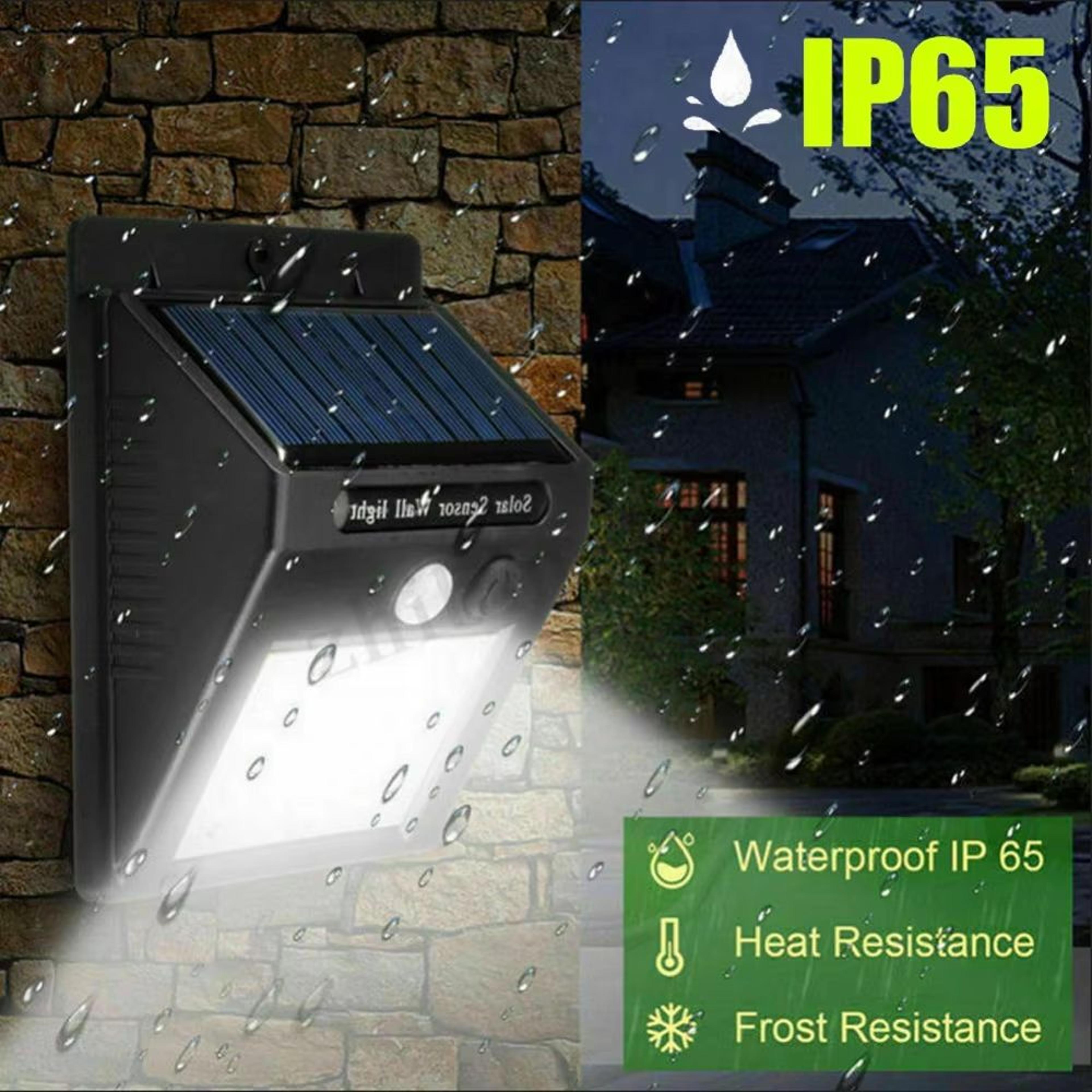 30 led solar motion sensor wall light ip65 waterproof outdoor security led lamp
