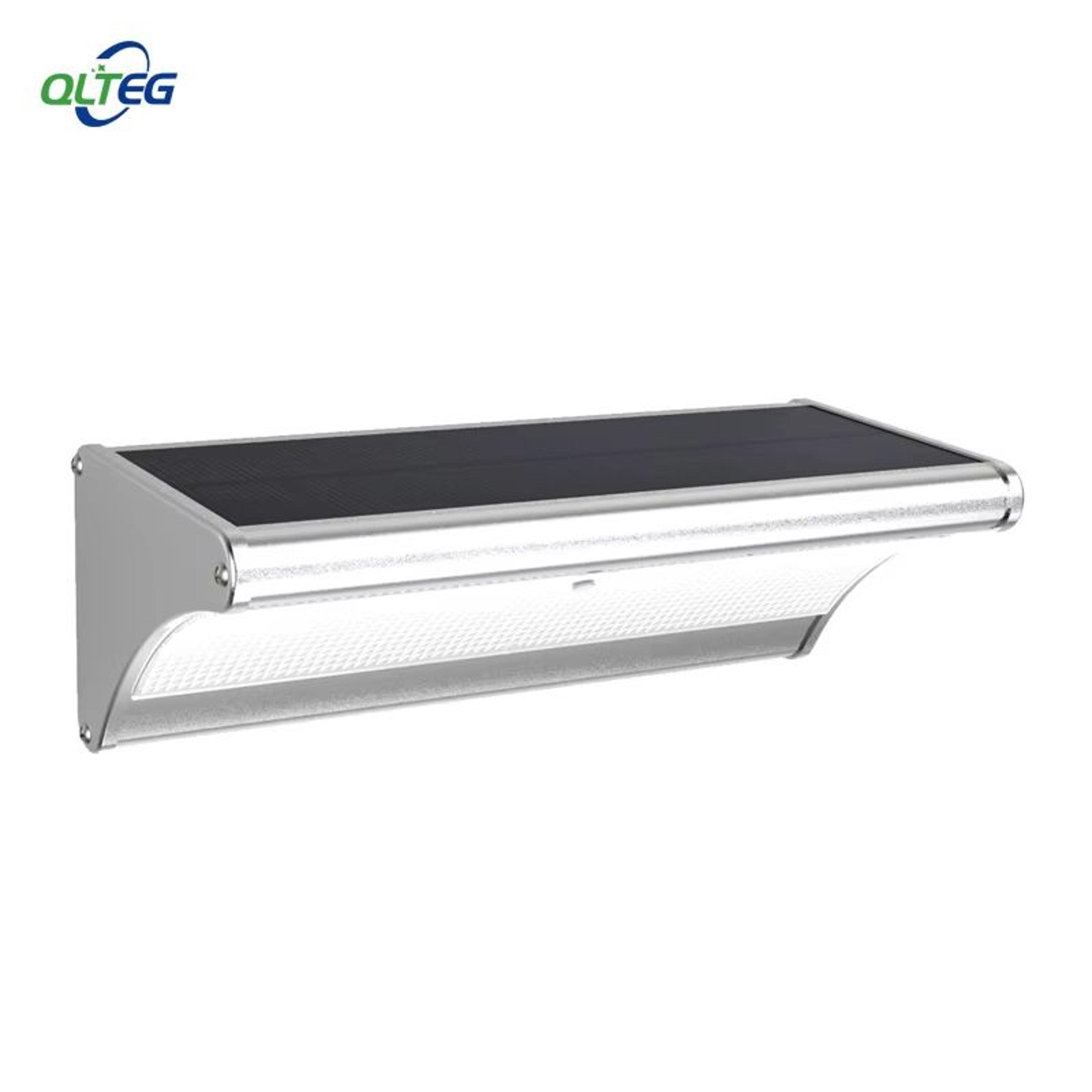 qlteg 1000lm solar motion sensor outdoor wall light with microwave radar and waterproof design