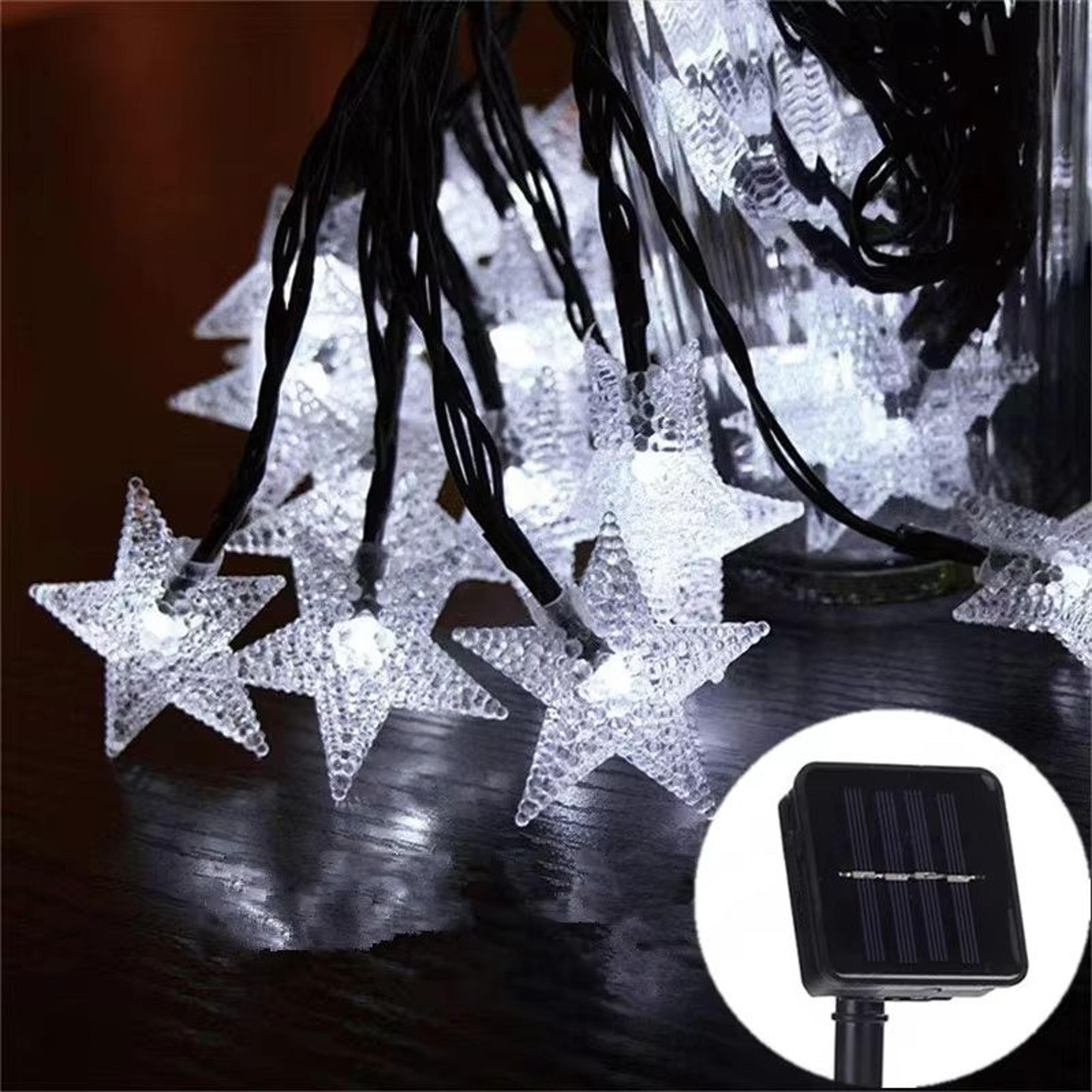 solar star string lights 16.4ft / 23ft / 39.4ft outdoor led fairy lights for garden patio christmas wedding decor