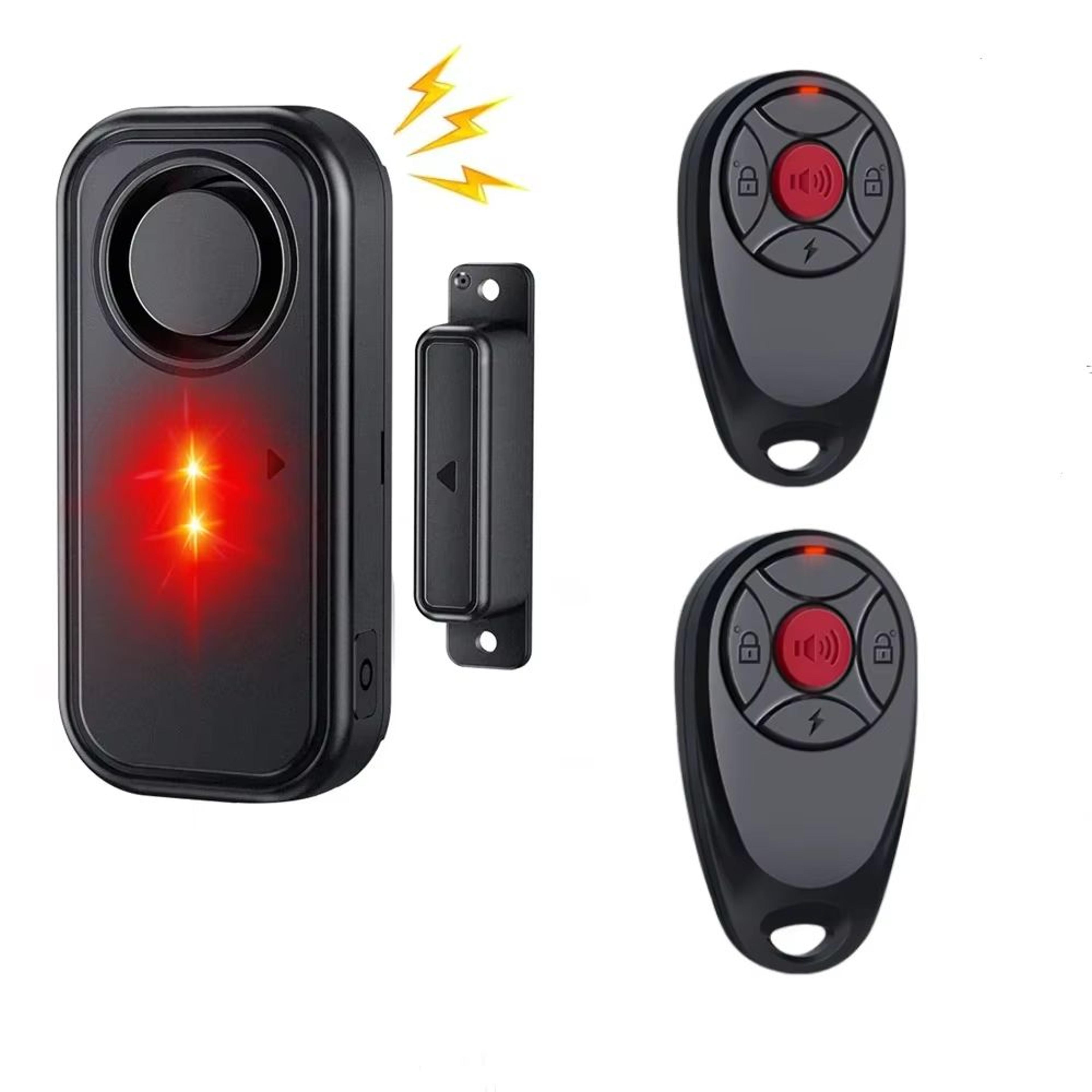 wireless outdoor door window alarm with remote waterproof magnetic security sensor