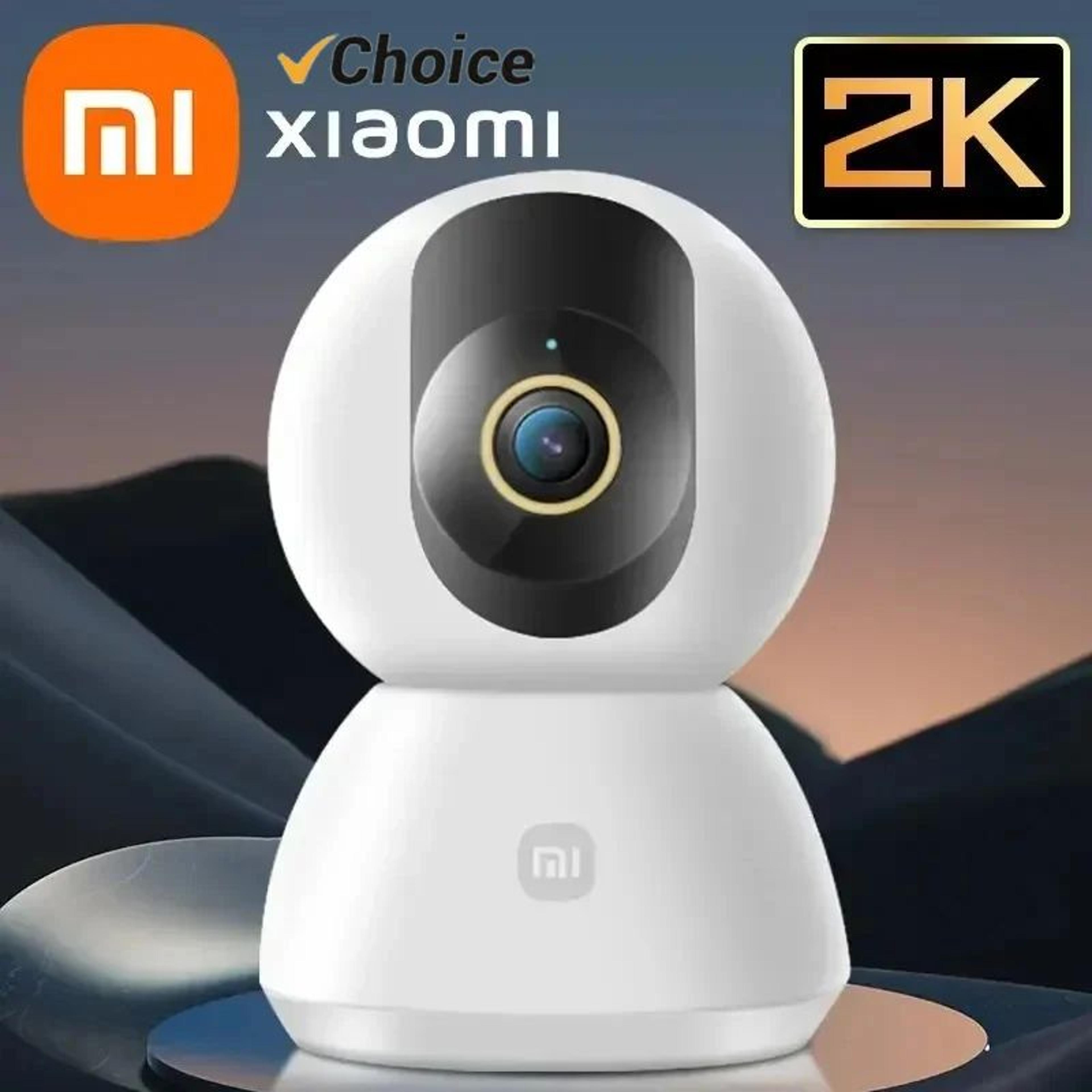 xiaomi smart 2k 1296p wifi indoor security camera with 360° view