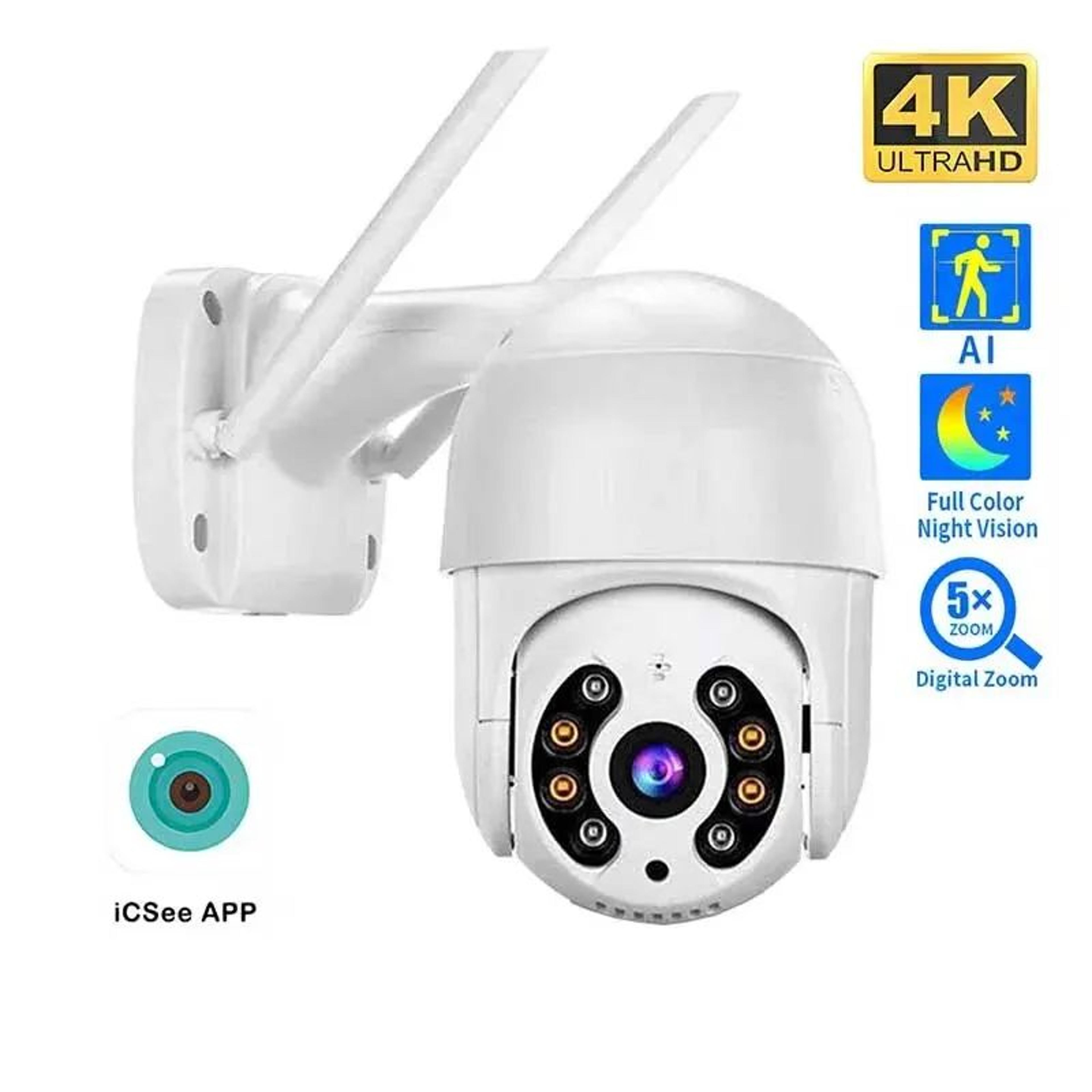 anran outdoor wireless solar camera 2k with floodlight and smart motion detection