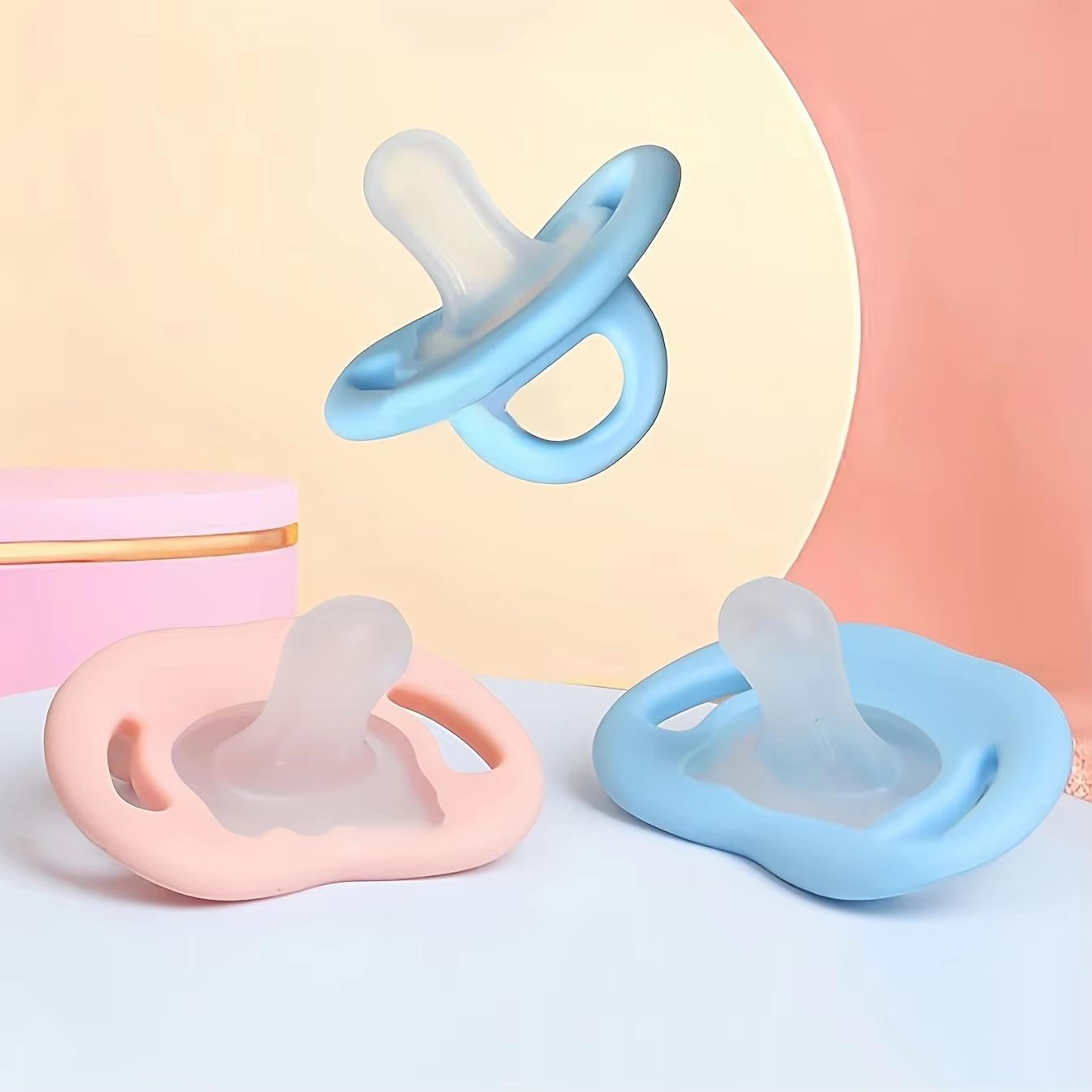 ergonomic soft silicone thumb-nipple pacifier for newborns and infants