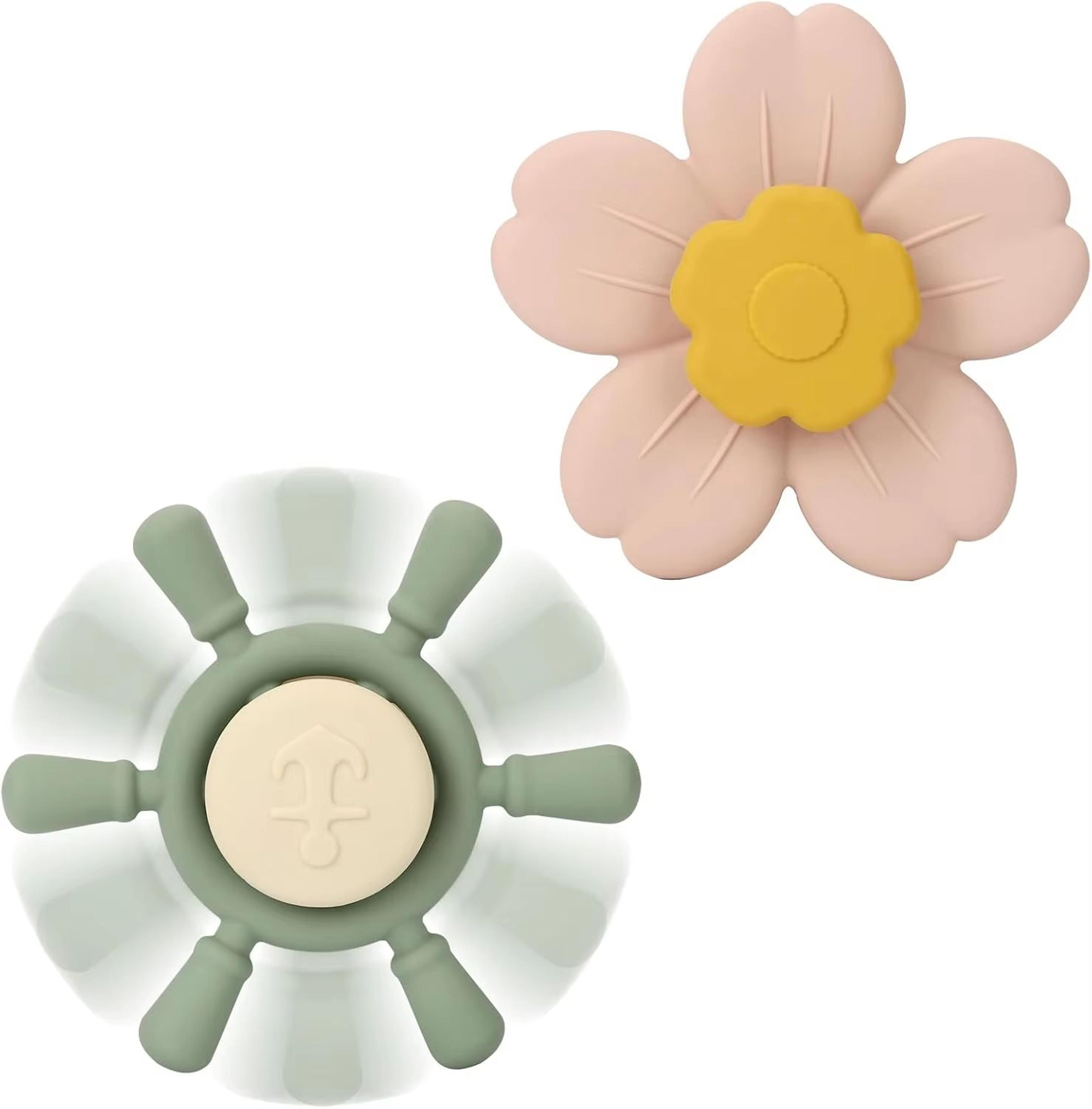 silicone suction cup spinner toy for windows, tables, and highchairs