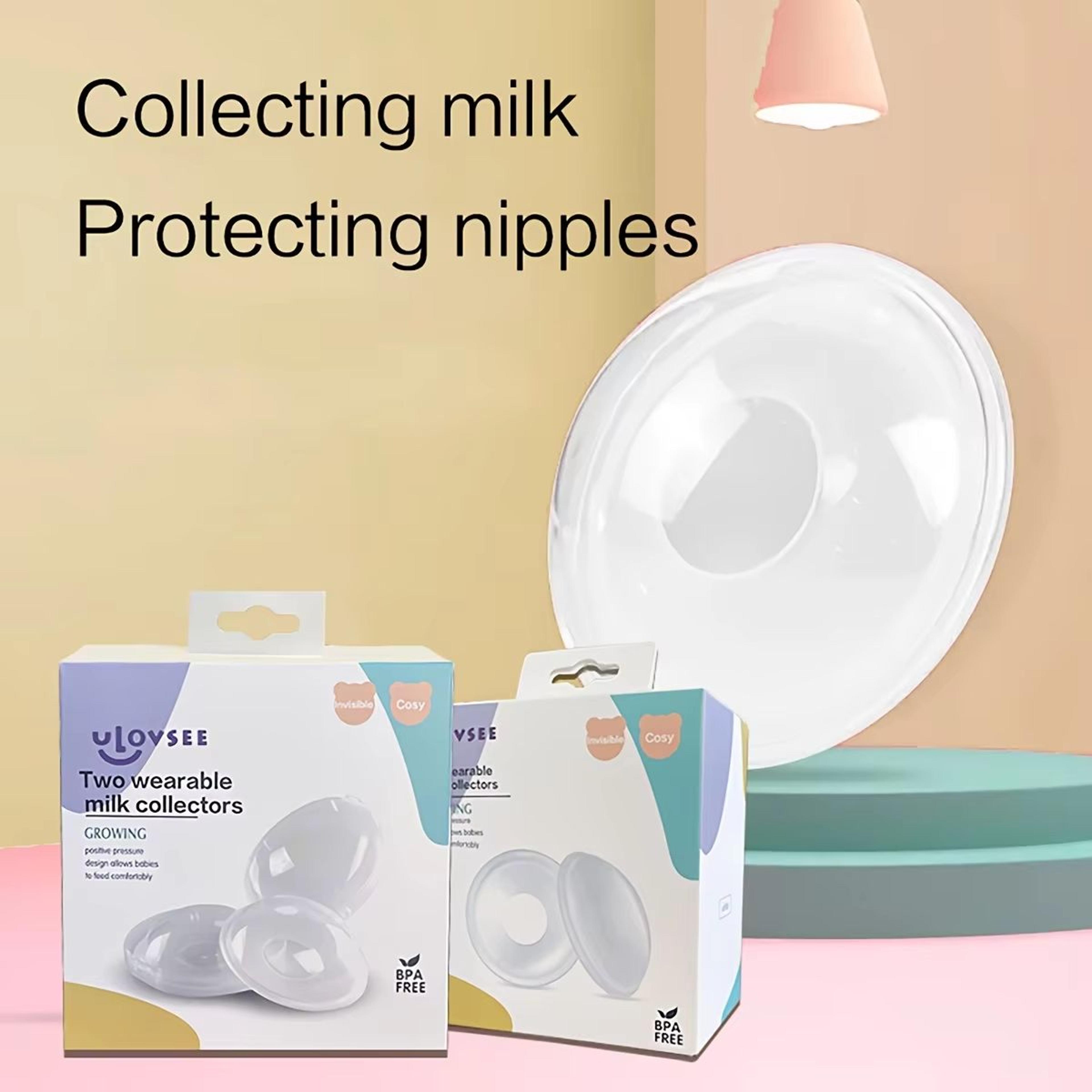 wearable reusable breast milk collector pads – 2 pack for nursing moms