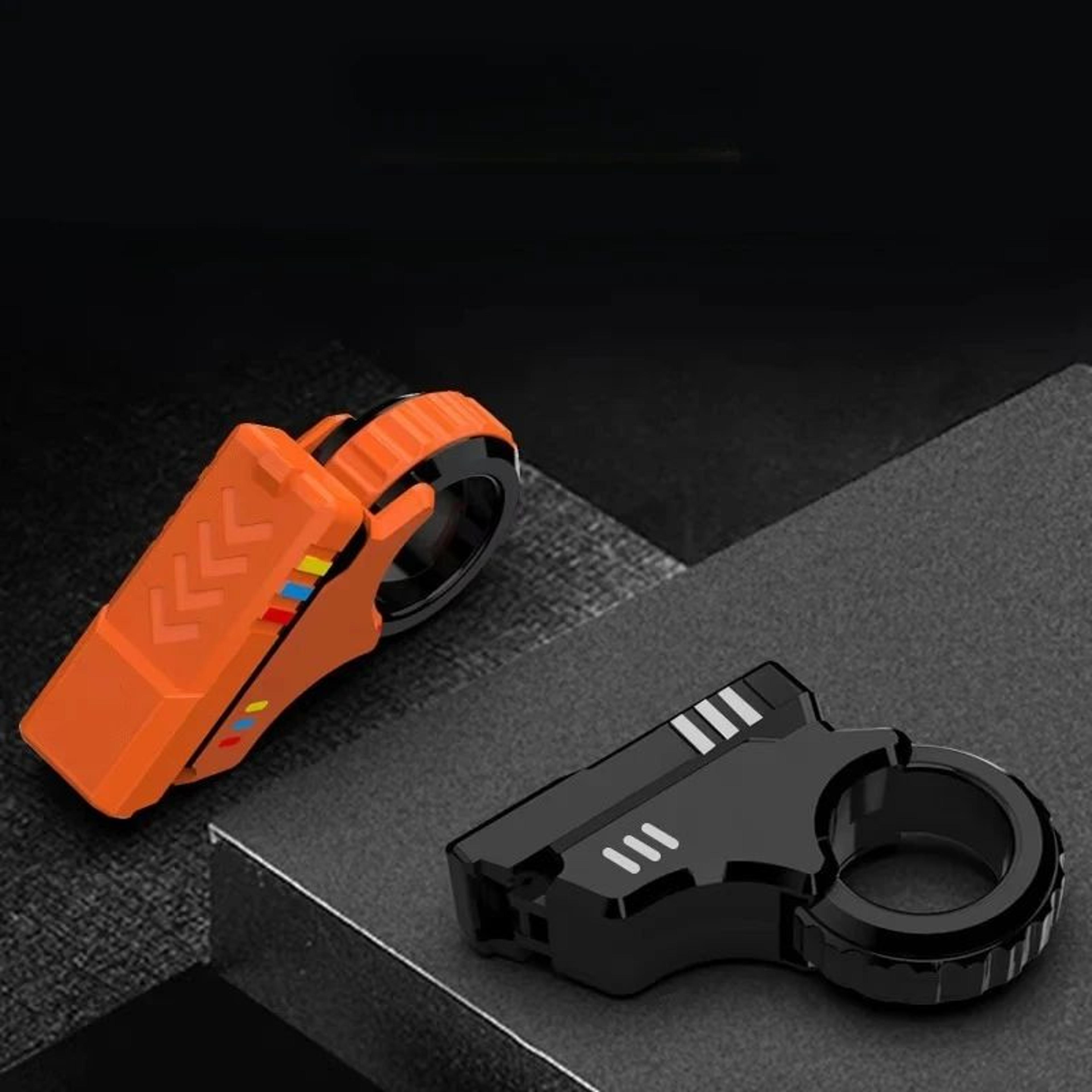 rotary finger slider ratchet fidget toy, textured 3d printed stress relief slider