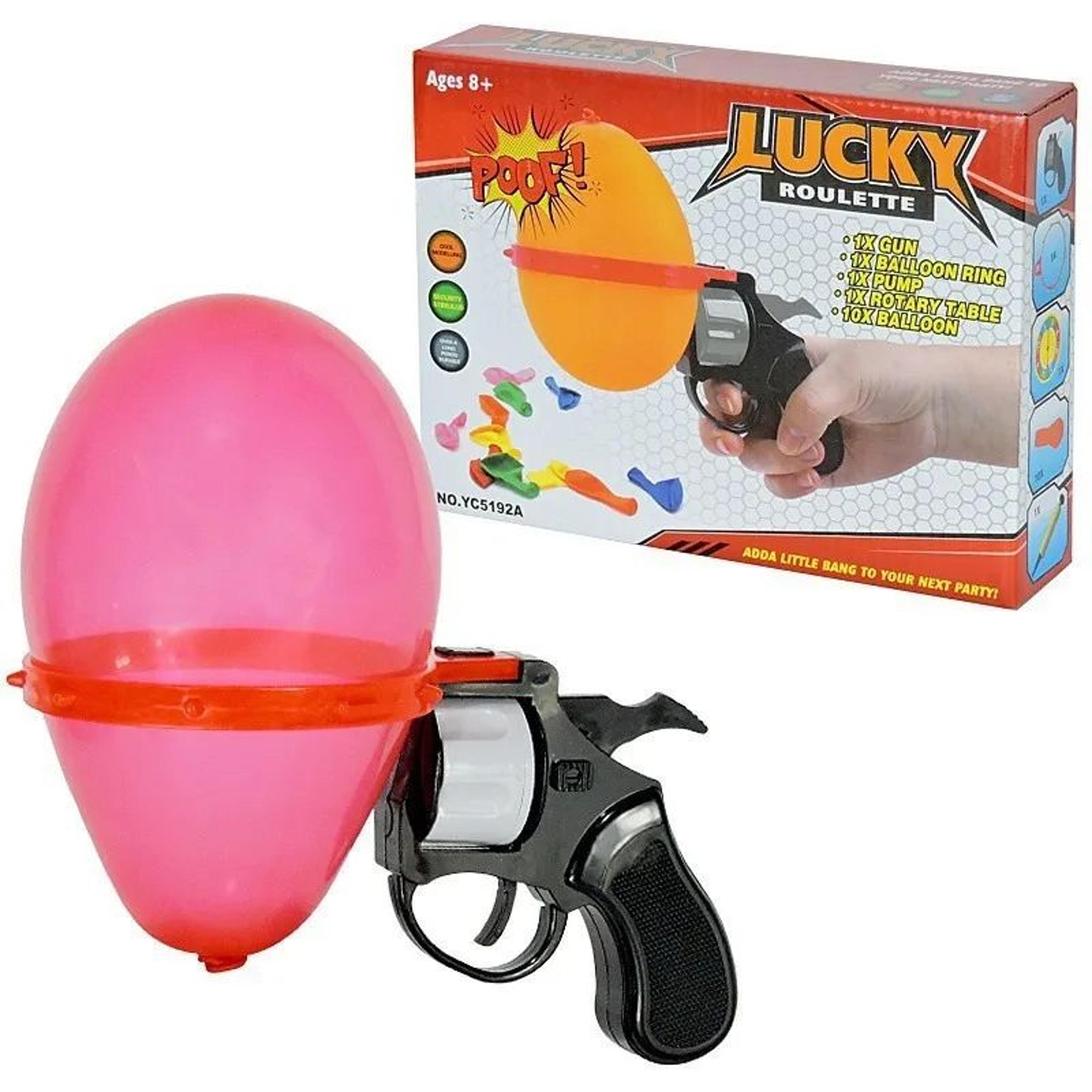 partyblast russian roulette balloon surprise game set