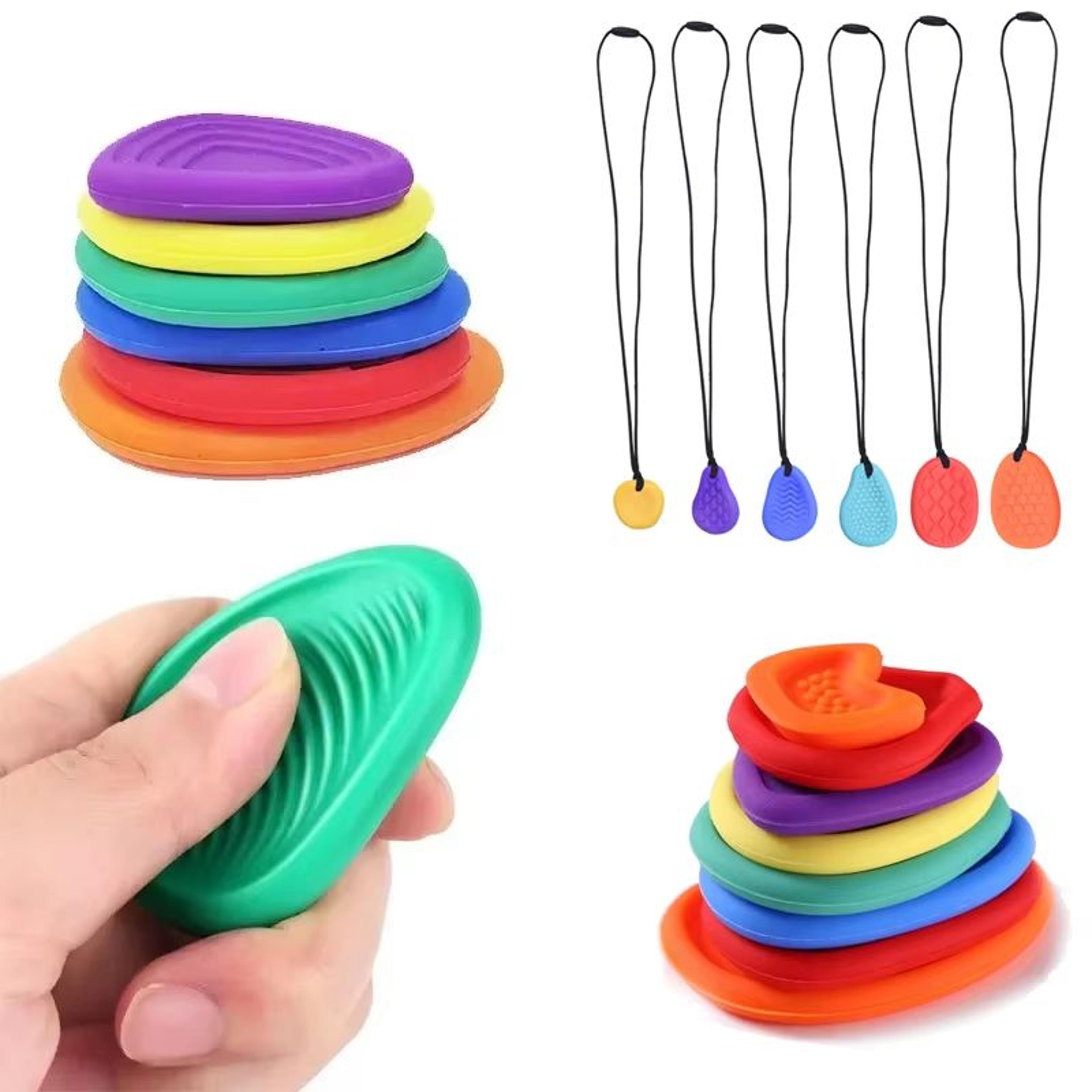sootheease baby silicone teething chew necklace sensory pendant