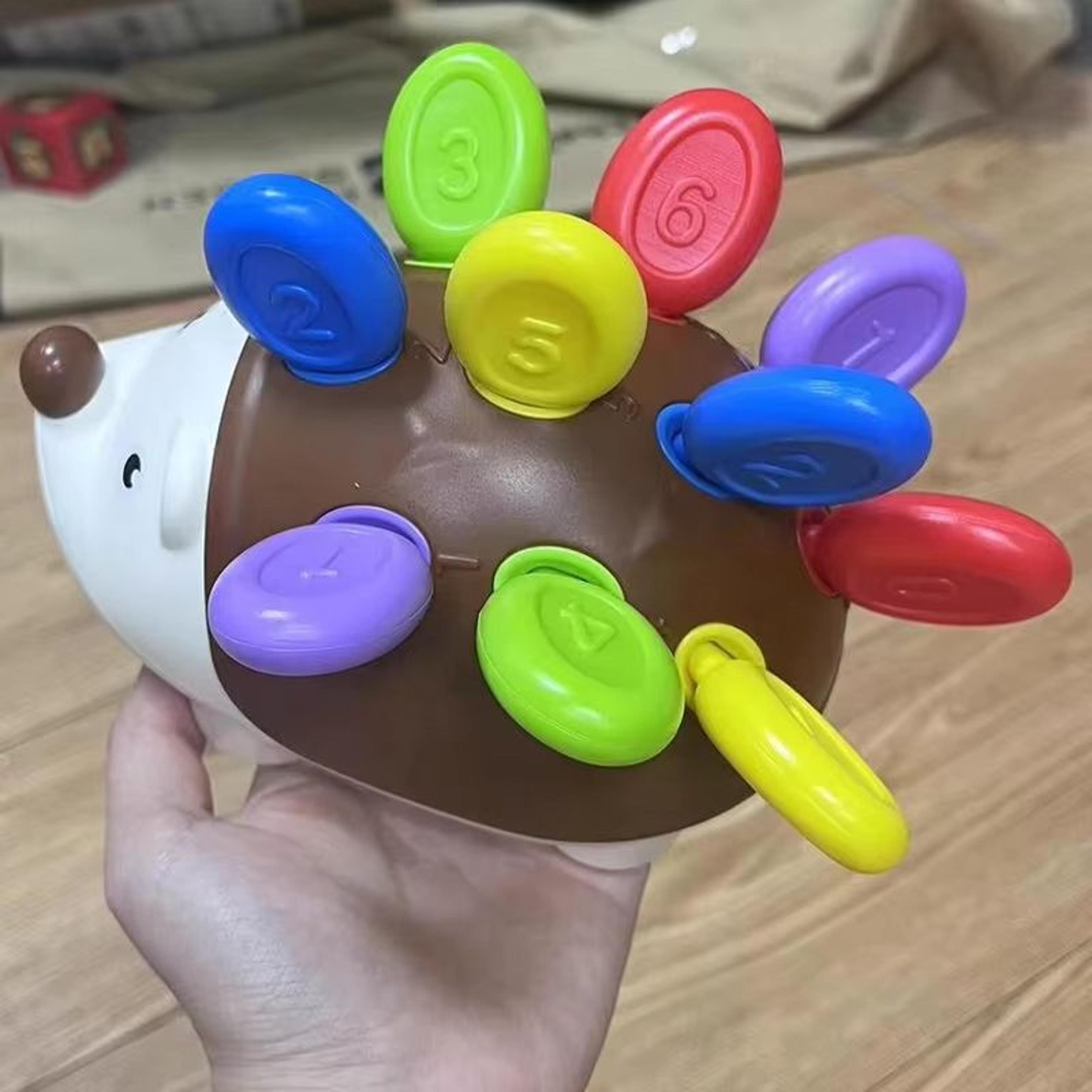 hedgepop montessori hedgehog insert toy for fine motor skills and focus