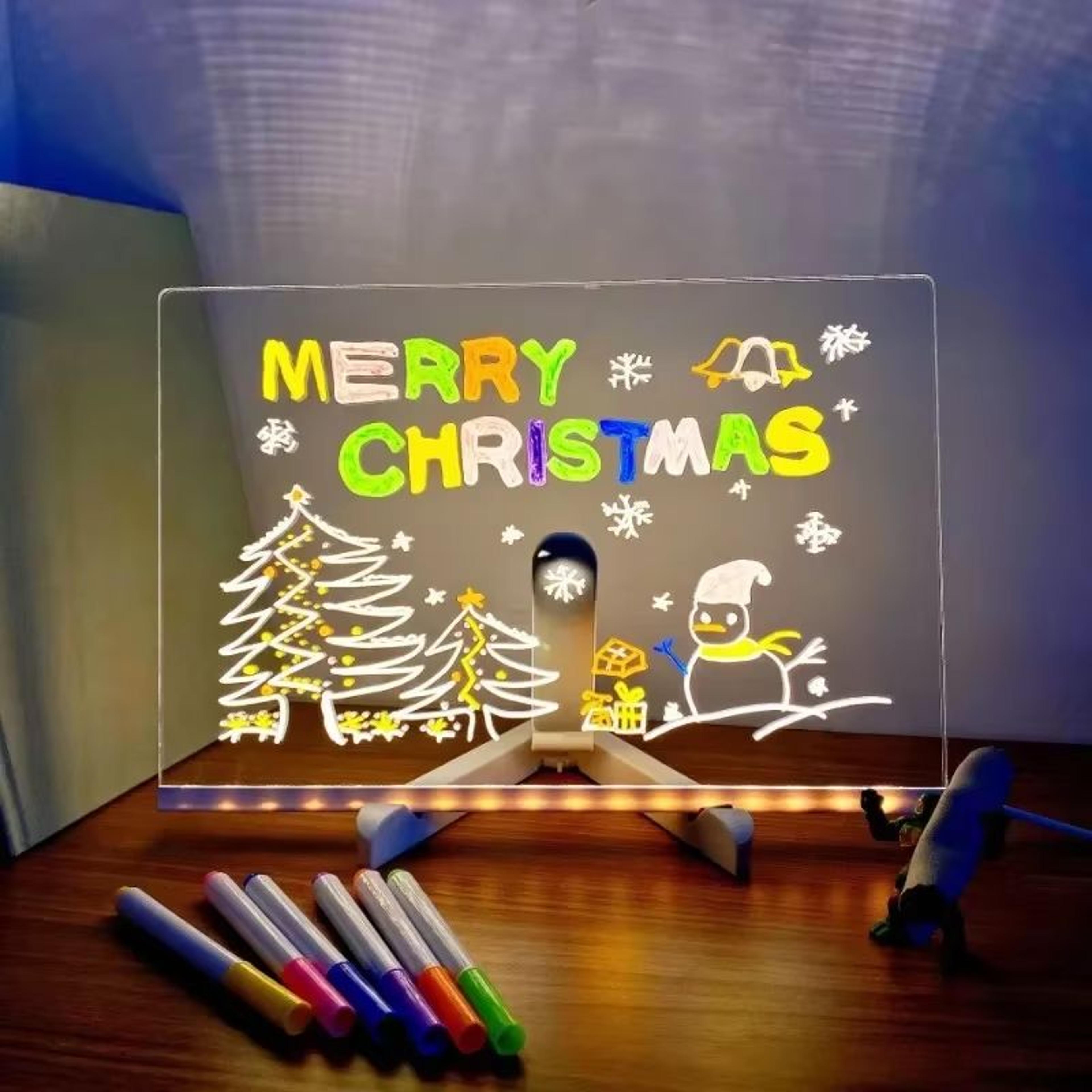 glowsketch led erasable acrylic marker board