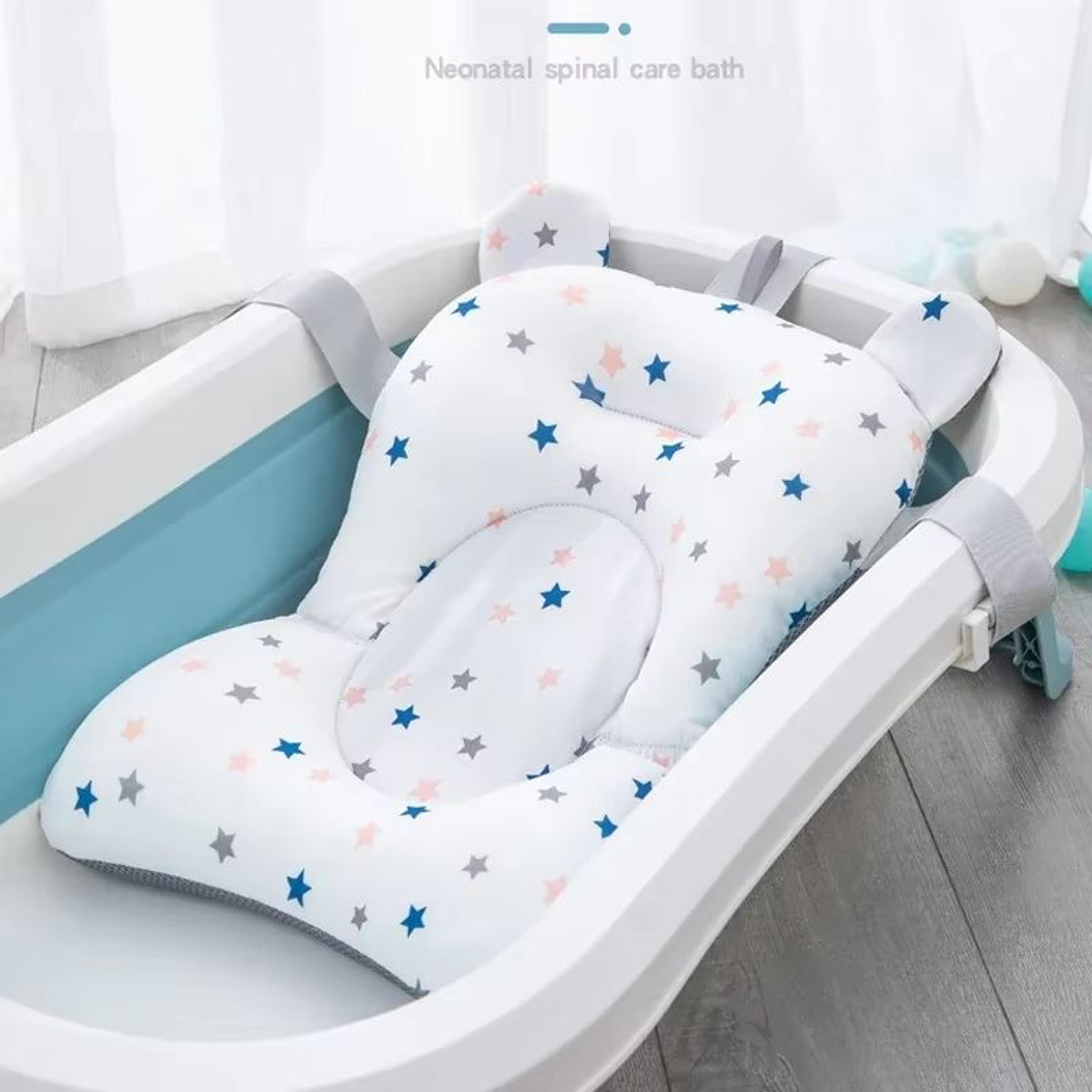 safesplash non-slip baby bath cushion pad for newborns and toddlers