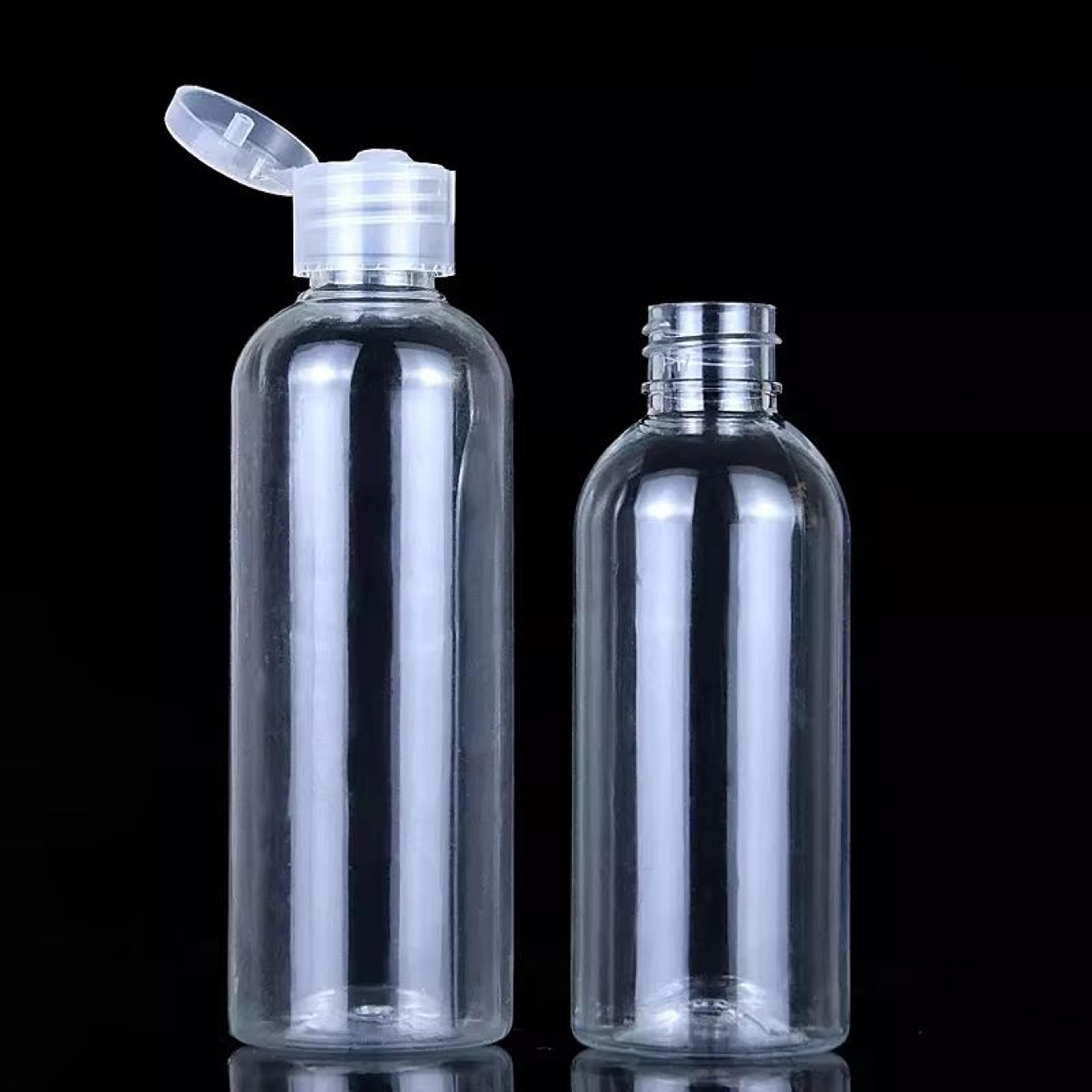 30-piece plastic squeeze bottle set with flip cap pet travel containers for lotion, shampoo and cosmetics