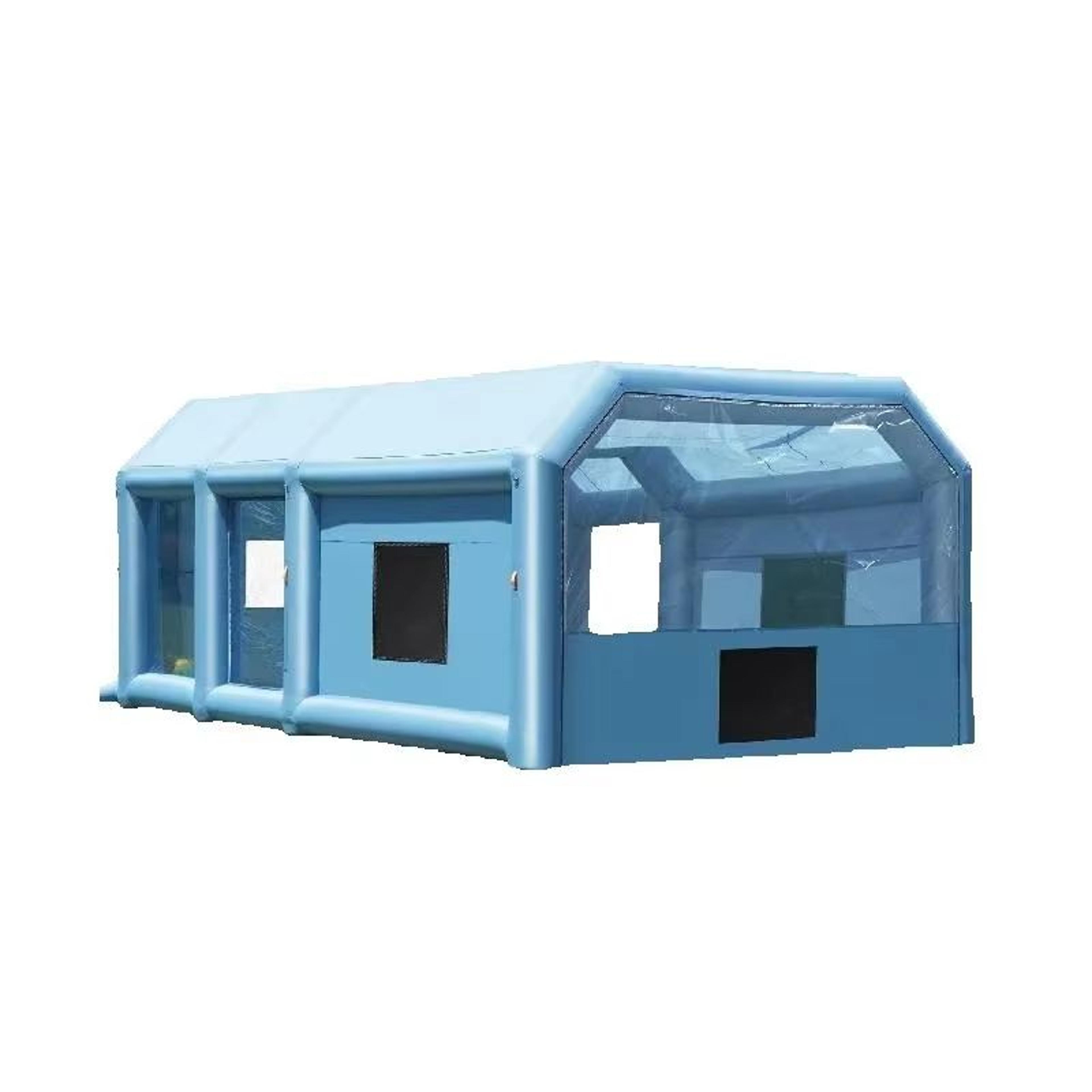 proshield inflatable spray paint booth with blower and filtration system