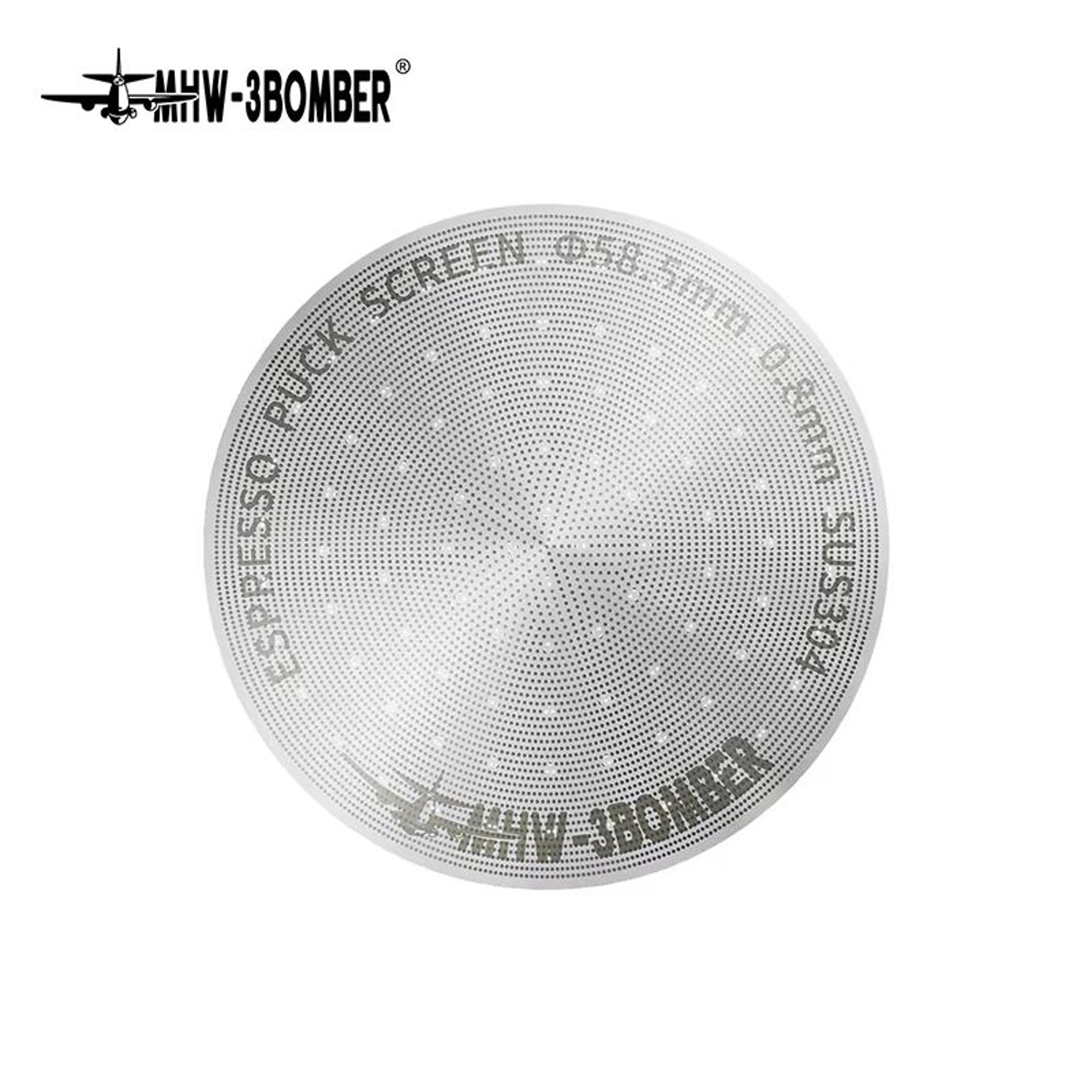 mhw 3bomber titanium coated espresso puck screen 0.8mm reusable filter 51 53 58.5mm