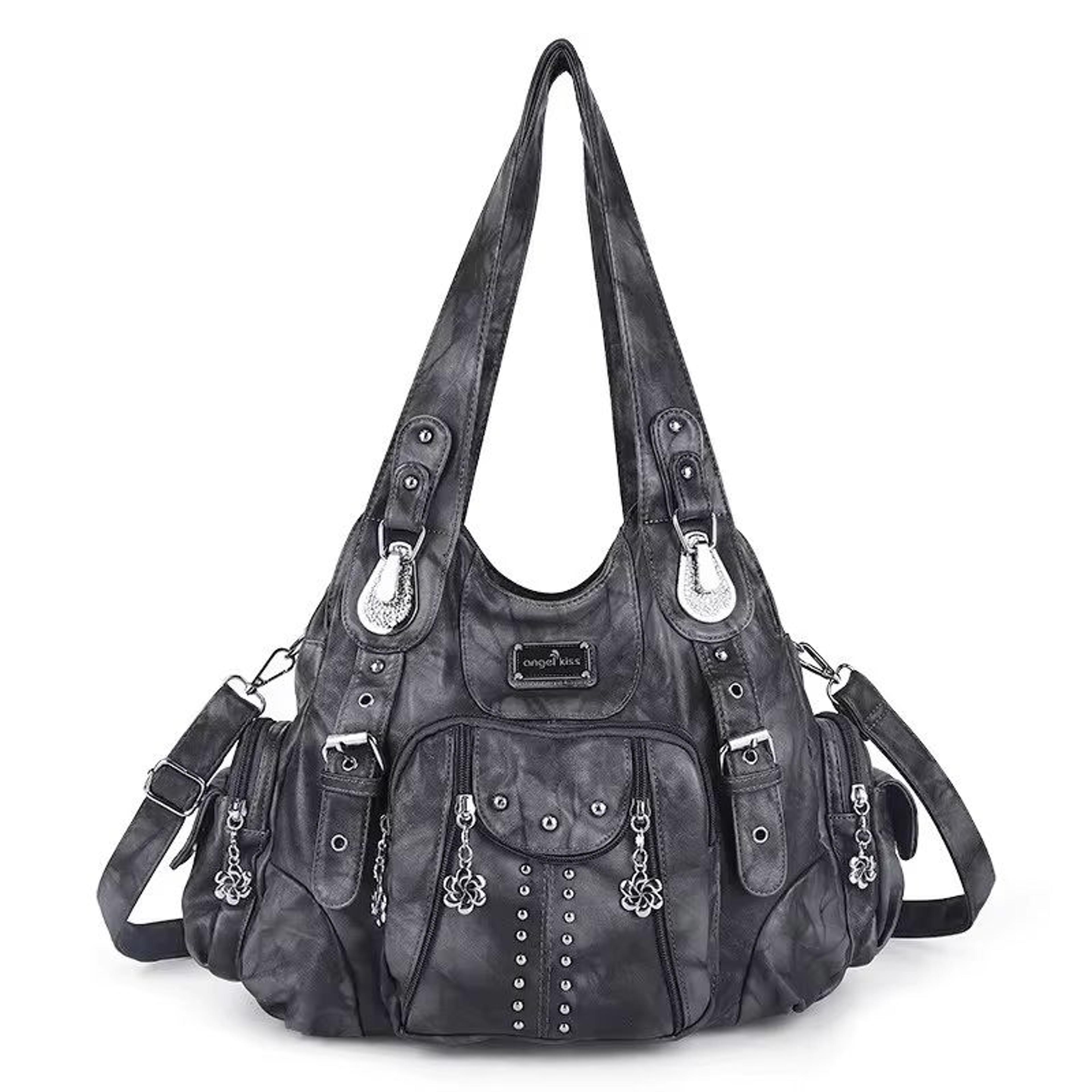 angelkiss pu leather women's handbag shoulder bag large fashion satchel