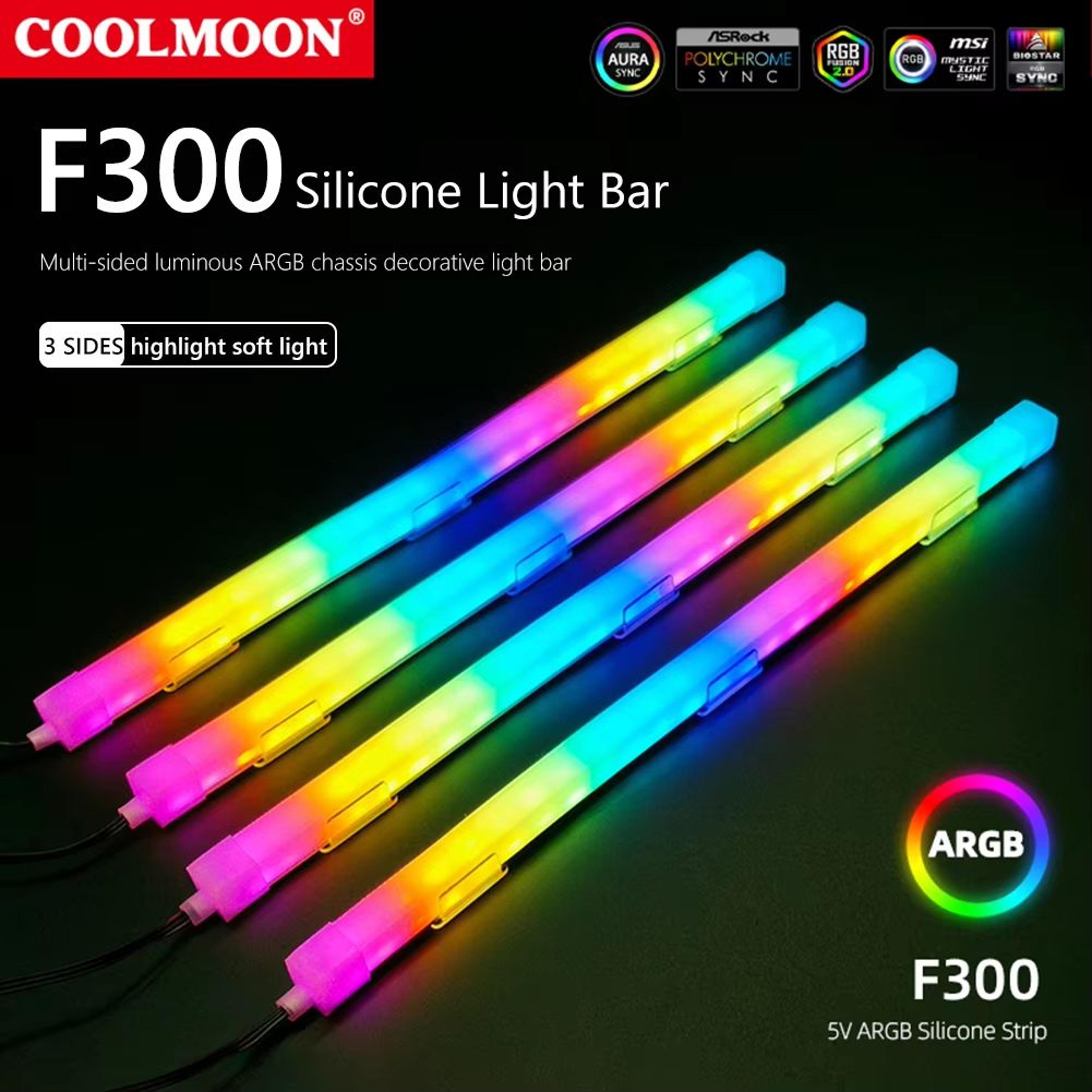 5v argb flexible motherboard light bar 26 led silicone strip 3 pin 4 pin sync ready