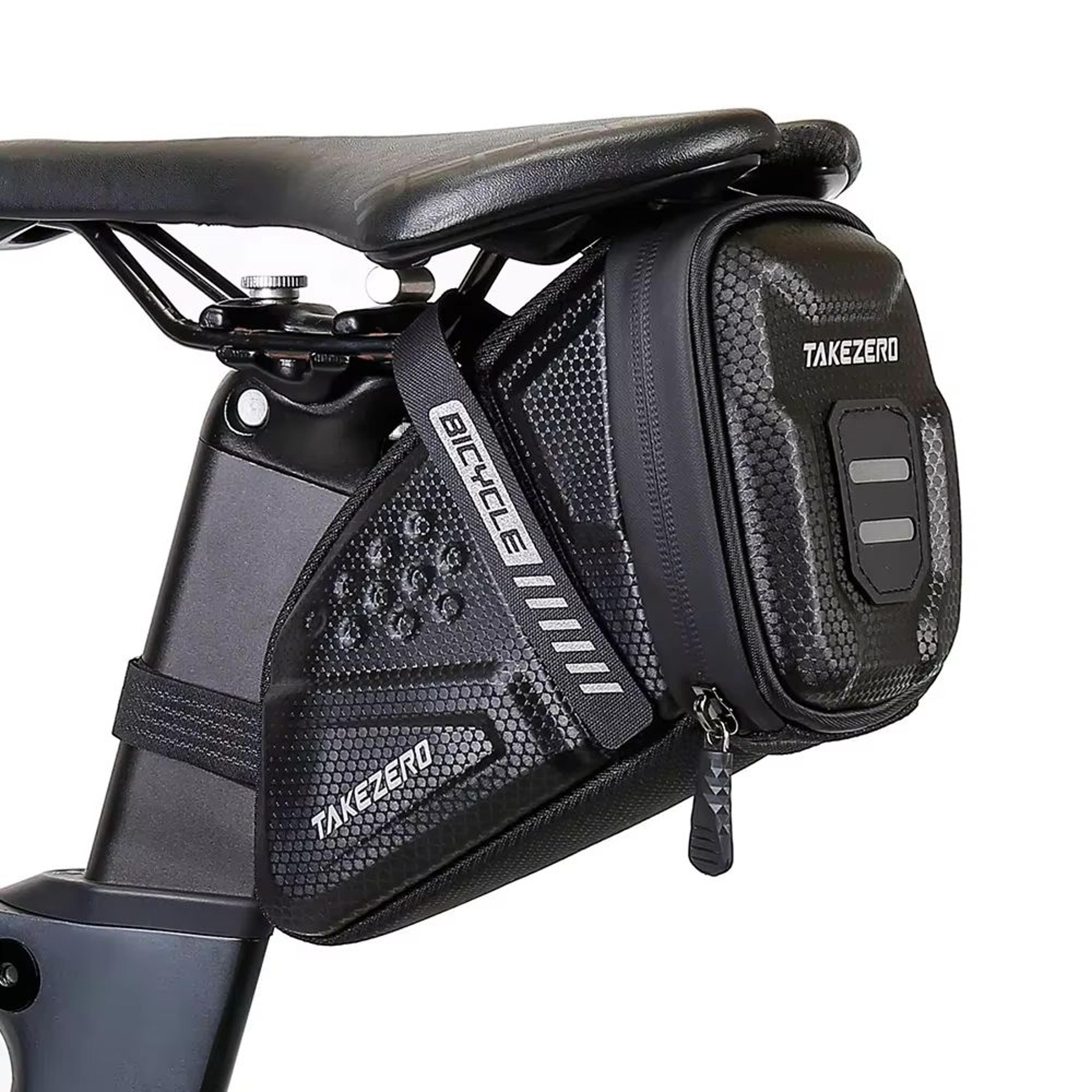 1 l (0.26 gal) waterproof bicycle saddle bag reflective rear tool storage pouch