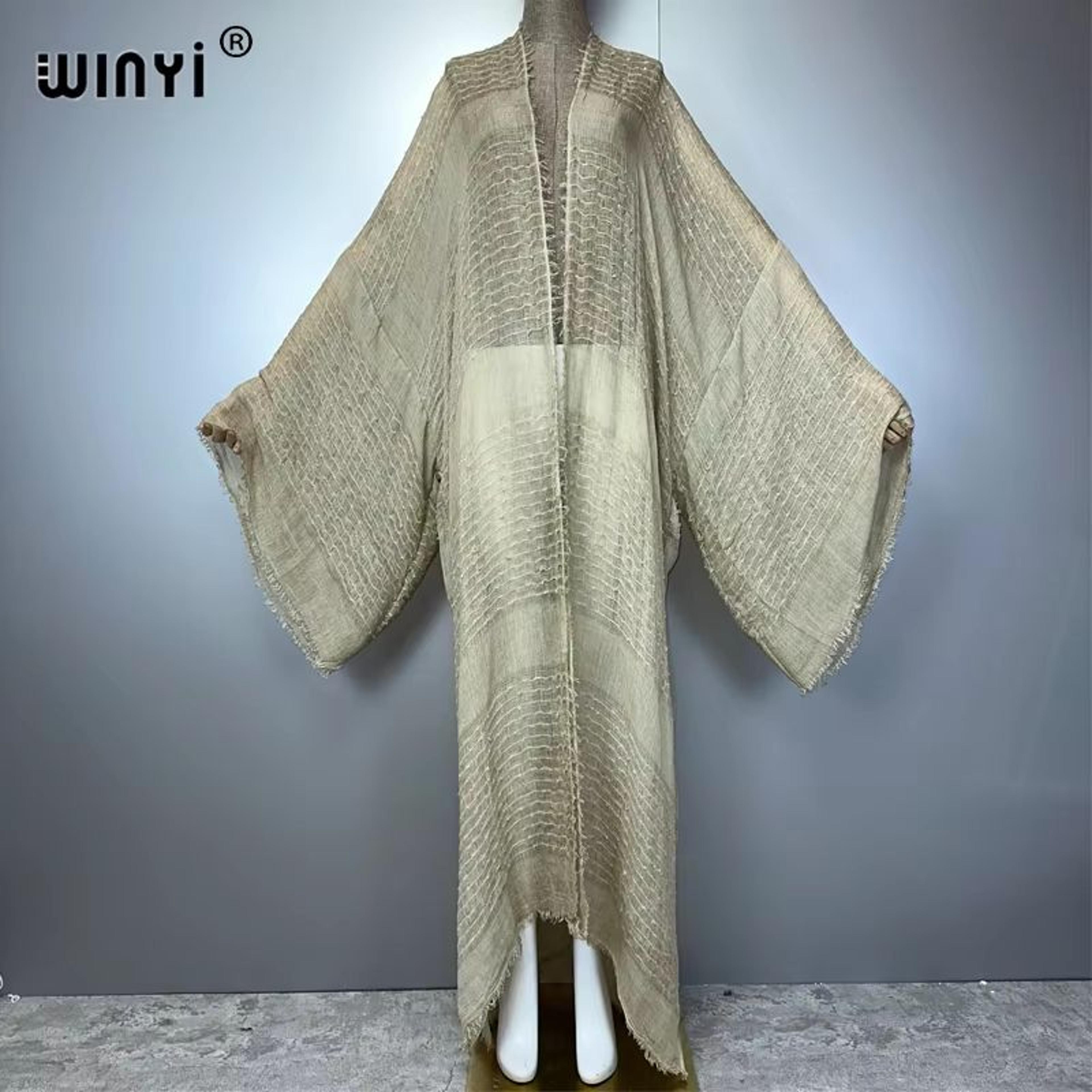 boho soft cardigan beach kimono maxi cover up for women