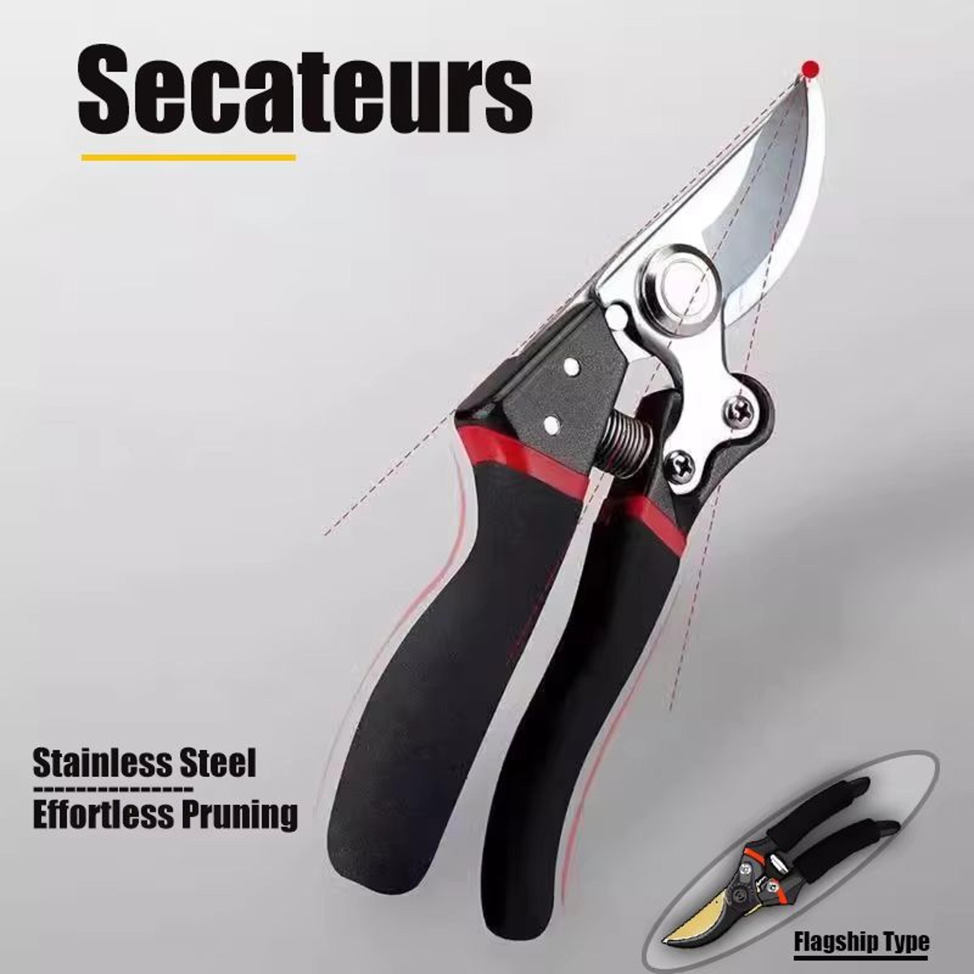 47-piece cordless garden tree trimming & pruning tool set with sk5 steel blades