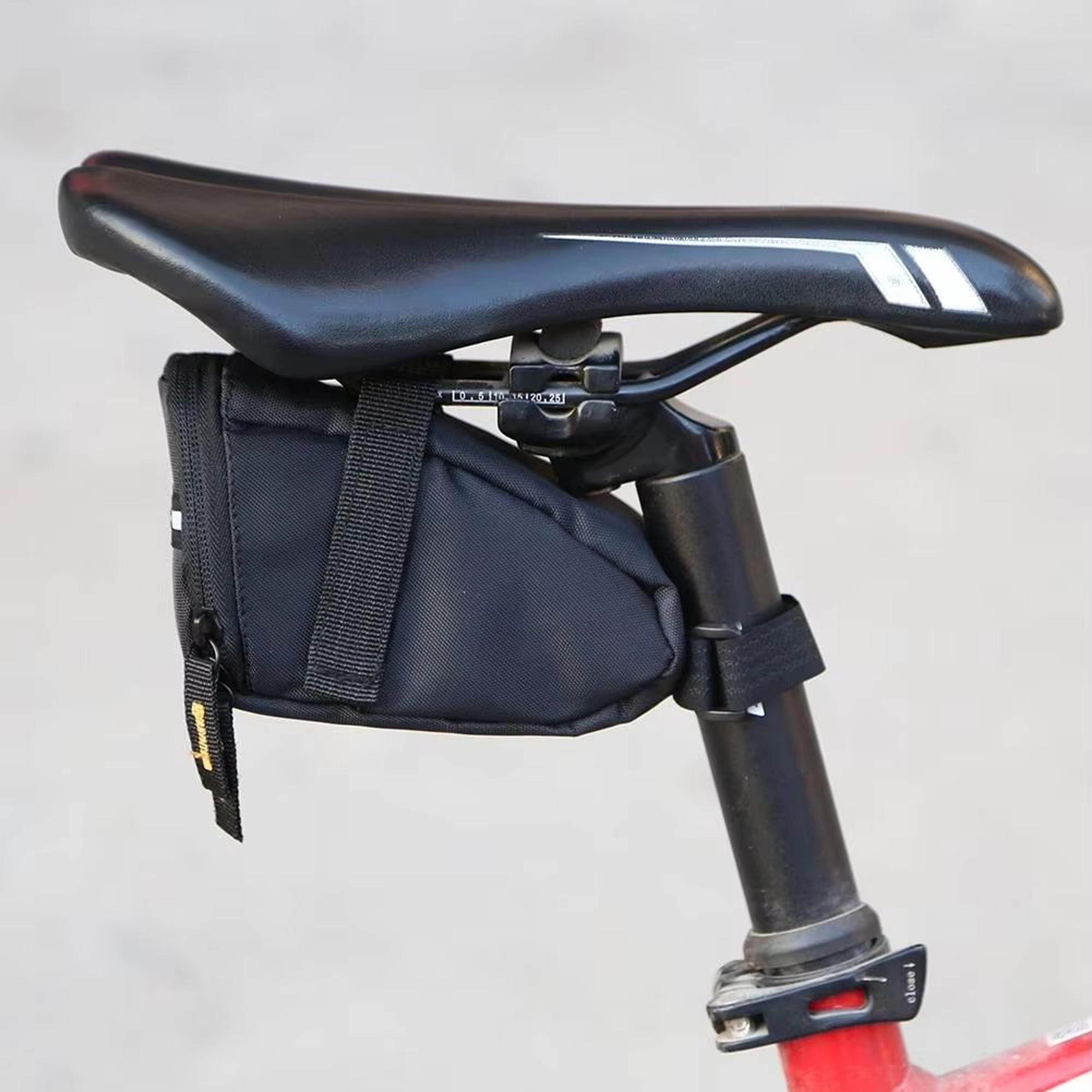 waterproof 1 l bicycle saddle bag rear seat storage pouch