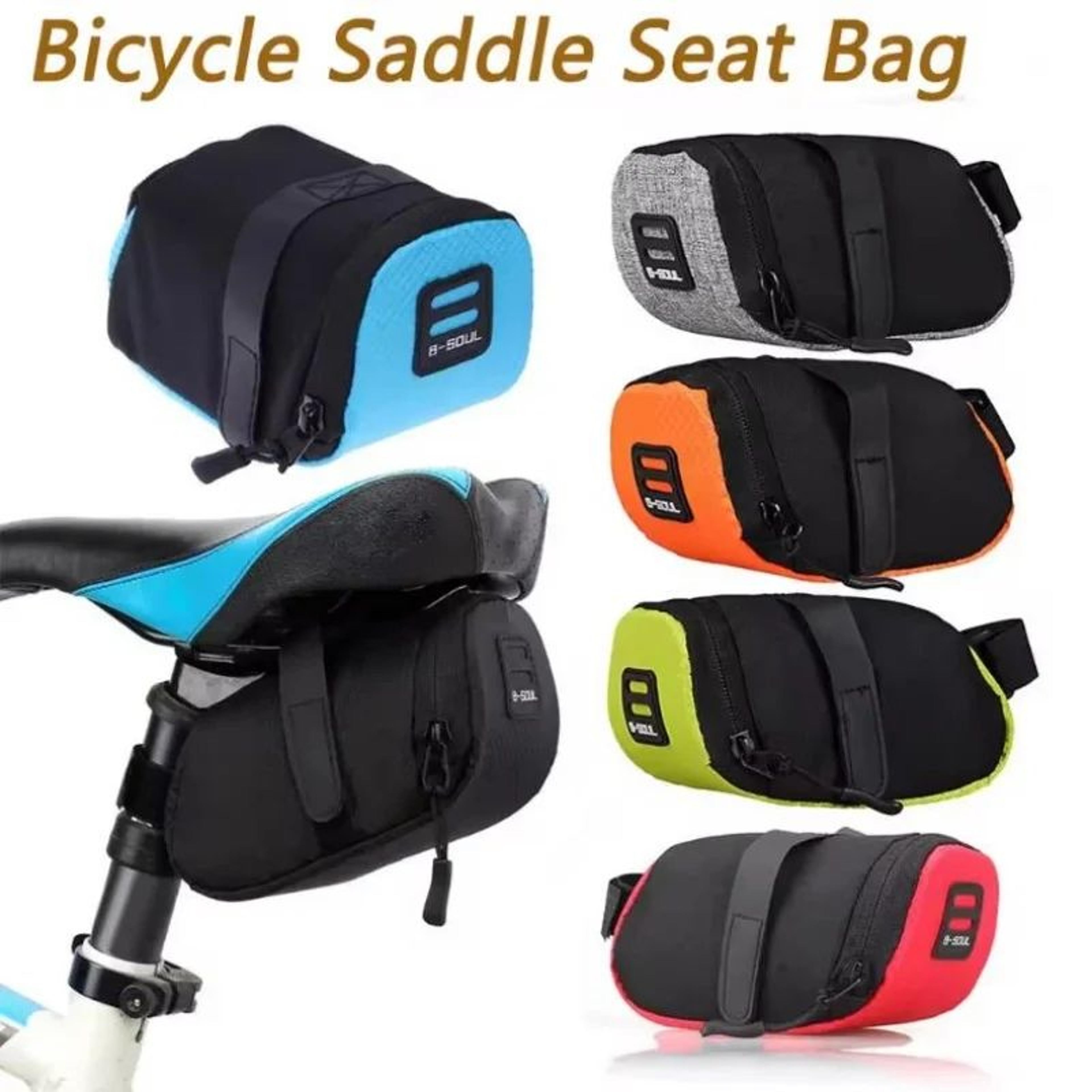 reflective waterproof mtb bicycle saddle bag seat rear tool pouch