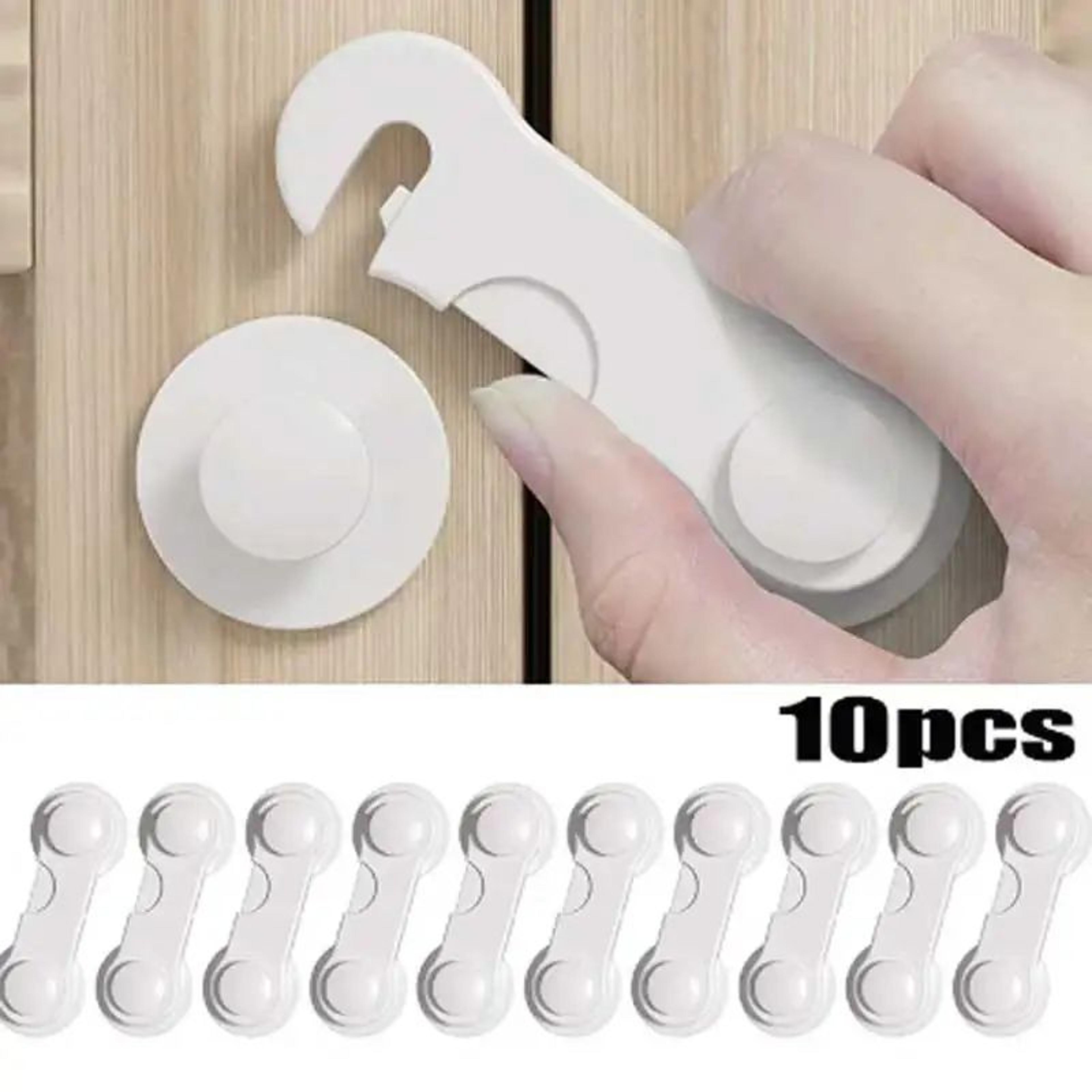 10-pack baby safety cabinet and drawer locks - anti-pinch childproofing protection
