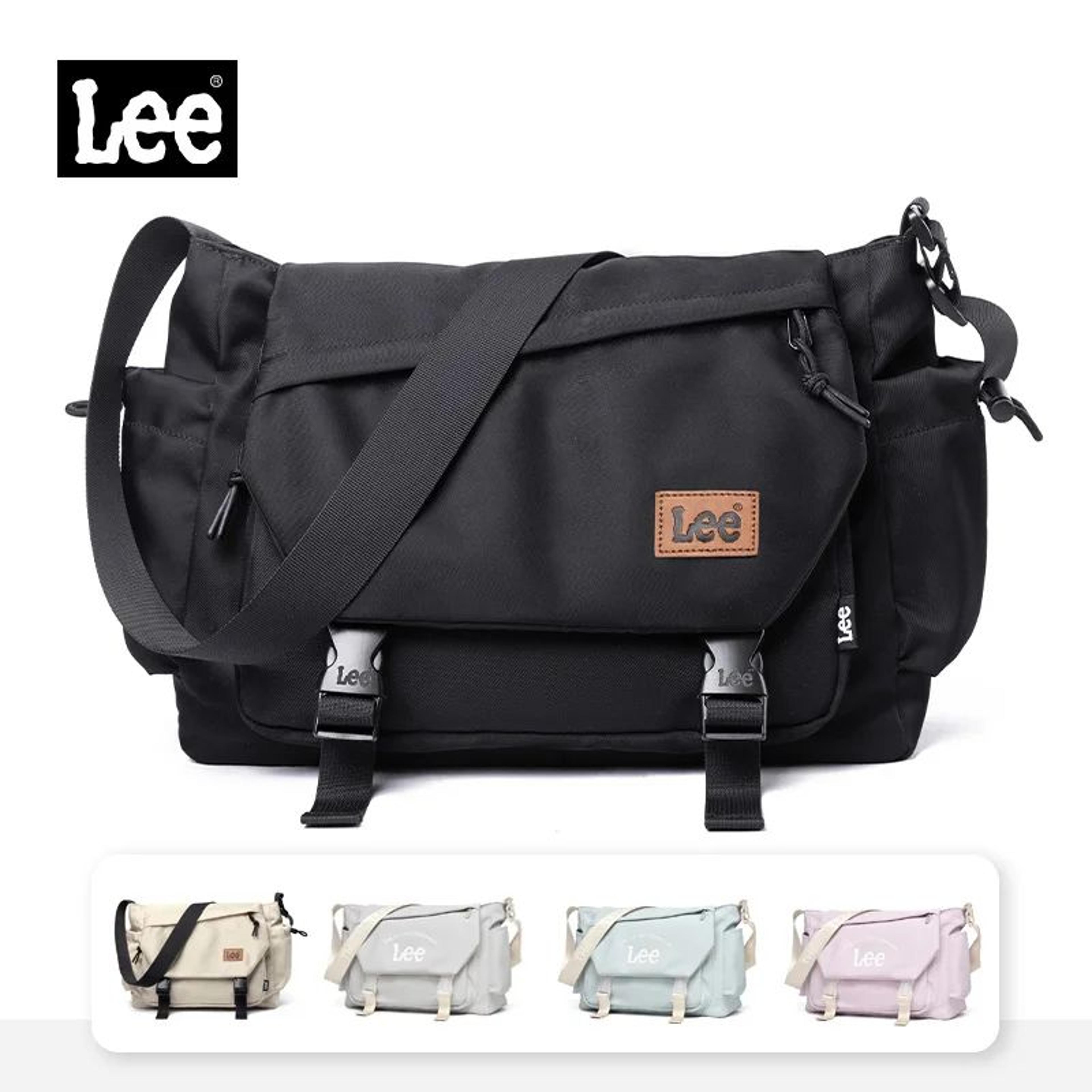 lee waterproof oxford laptop messenger bag, large crossbody satchel for school and travel