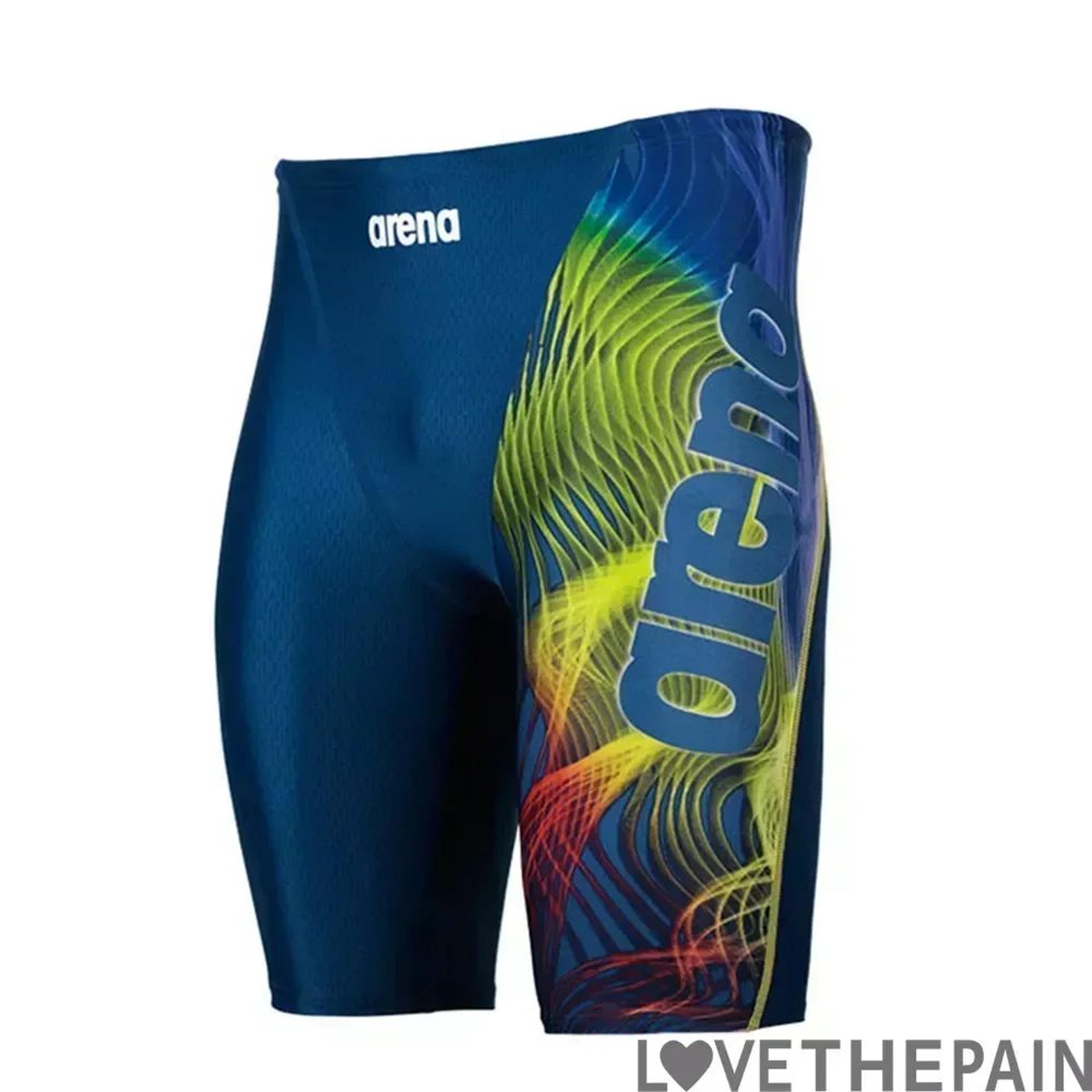 men's professional swim jammer trunks – quick dry lycra uv protection beach and gym swim shorts