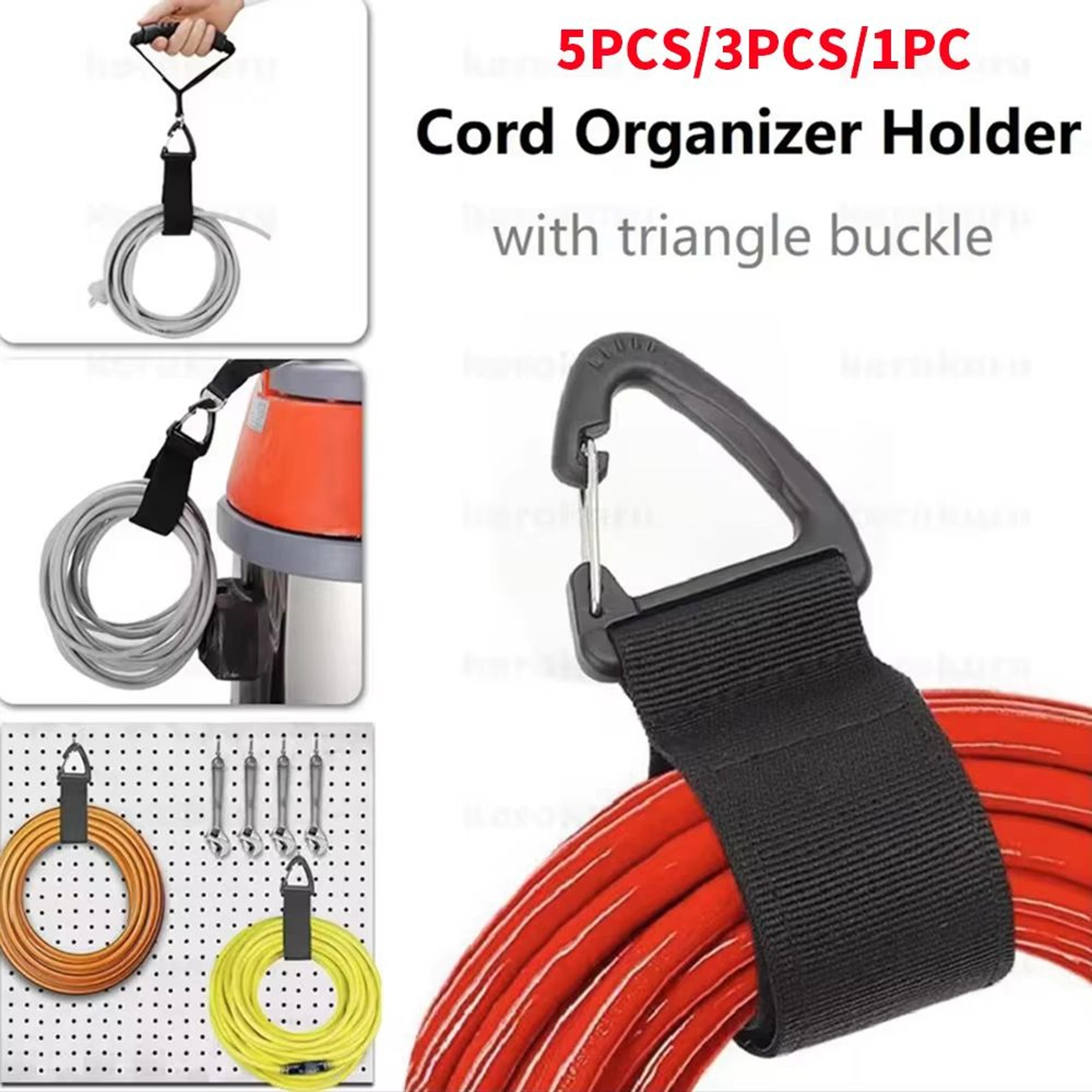 heavy-duty triangle cord organizer straps for cable and wire management