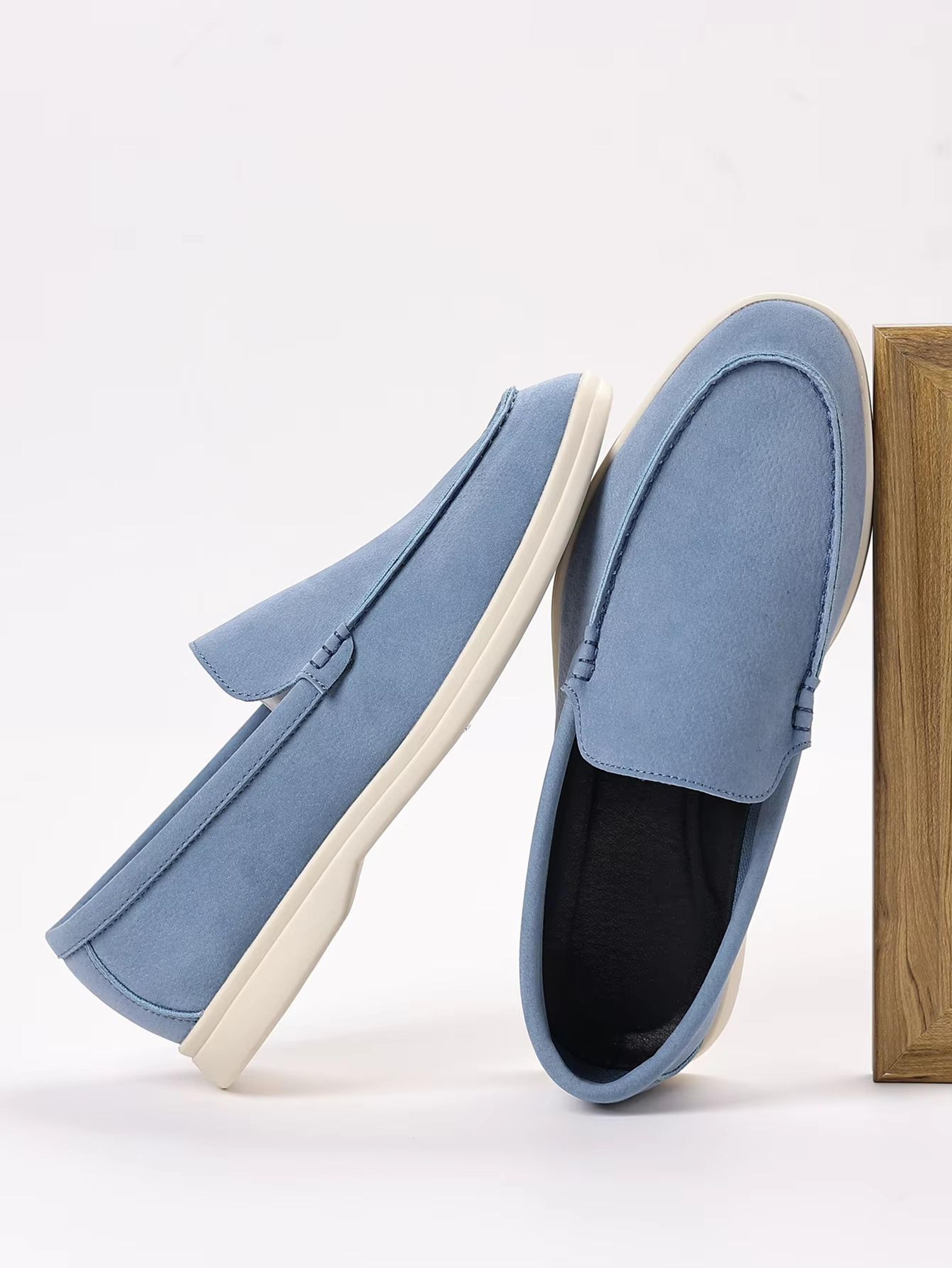 men's british retro slip-on loafers casual shoes