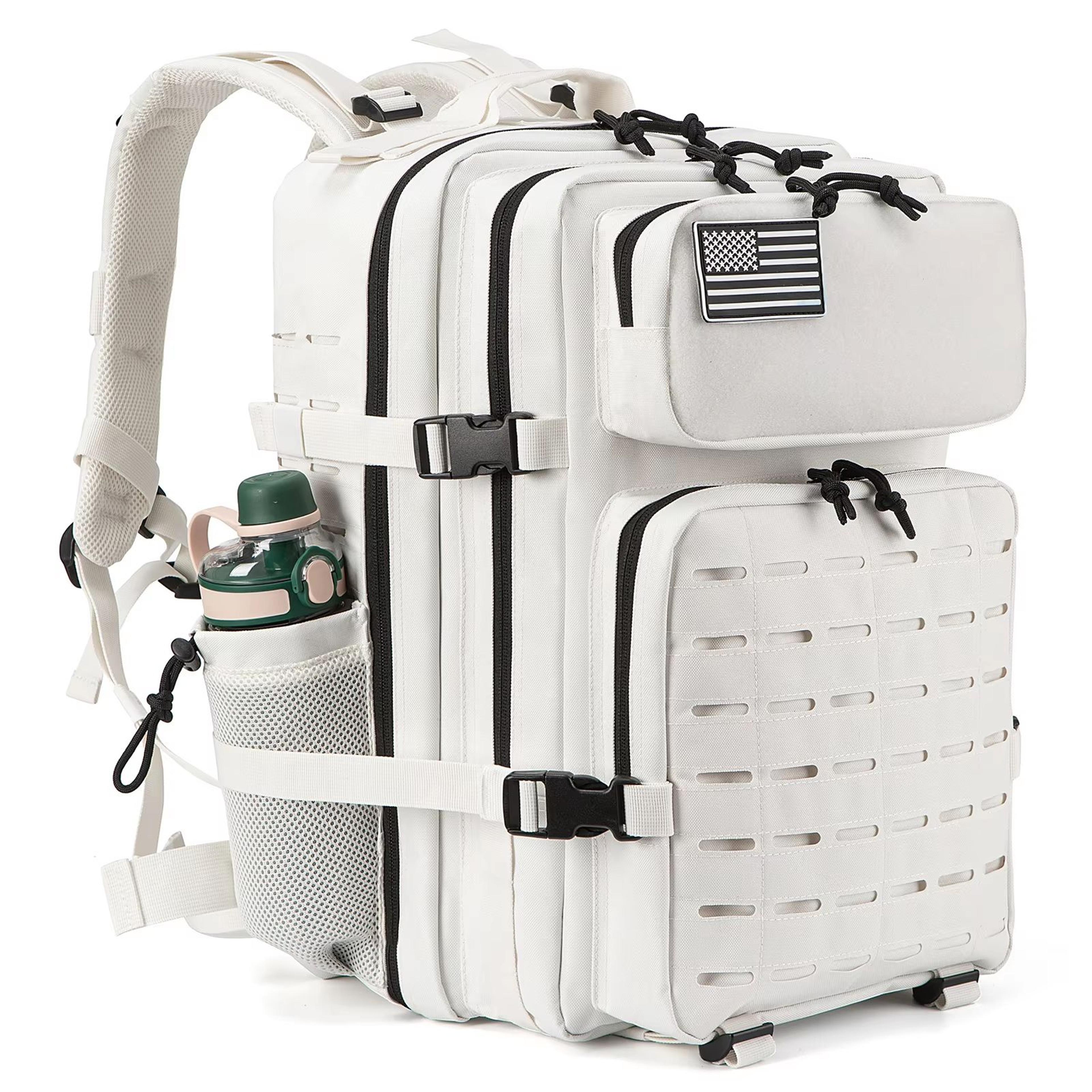 25l/45l tactical outdoor backpack with bottle holder