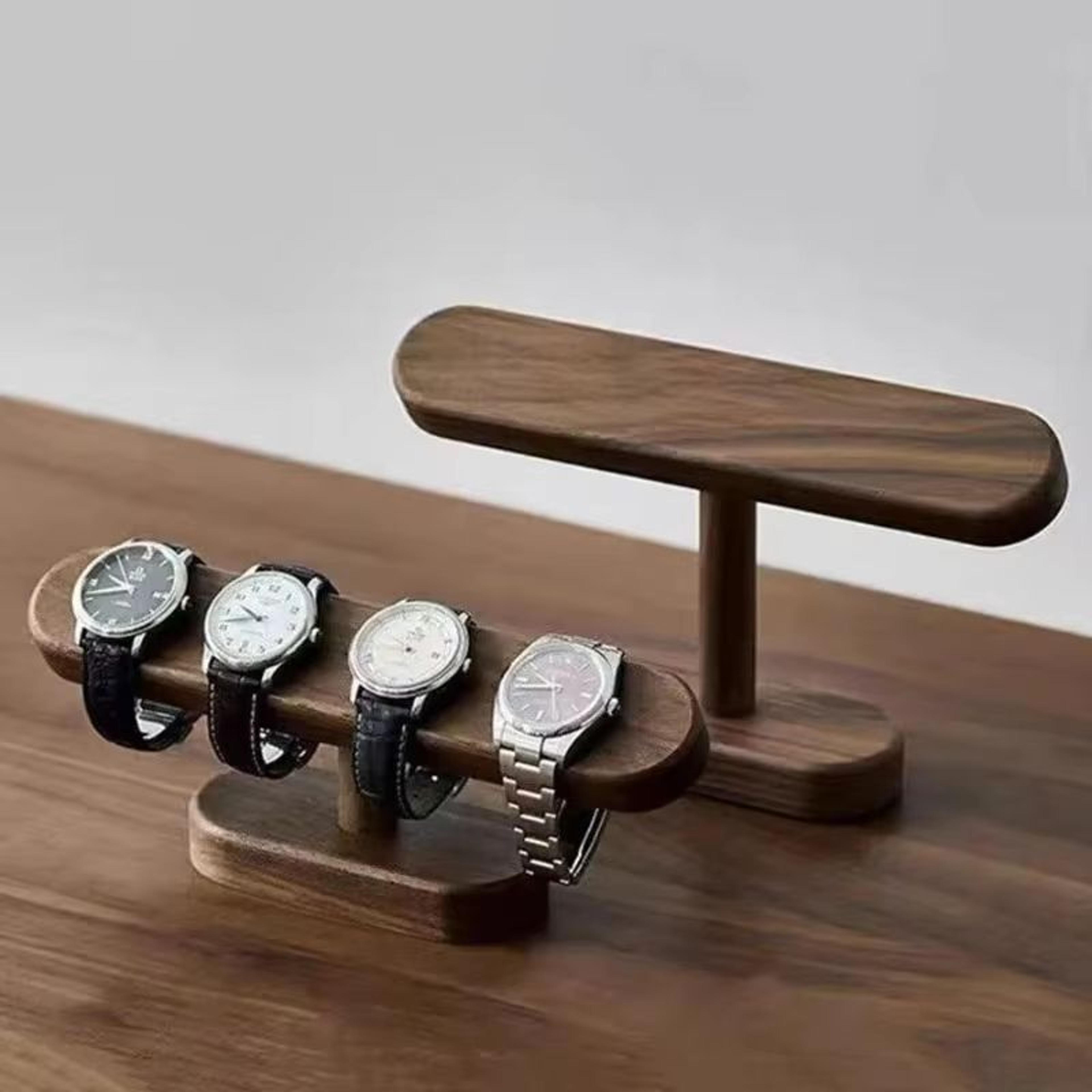walnutcraft solid wood jewelry & watch display stand organizer
