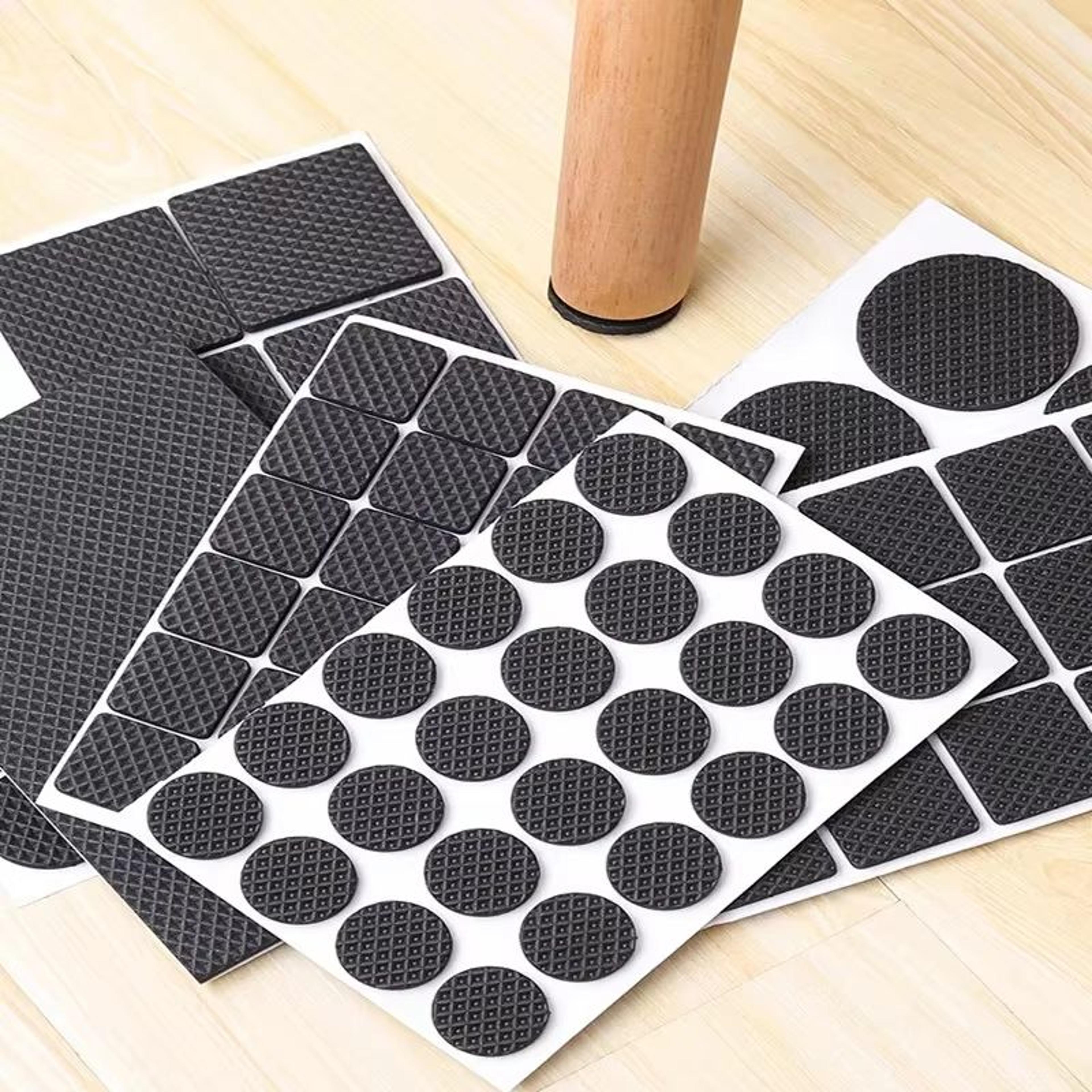 adhesive rubber furniture pads – diy furniture feet protectors & chair leg pads for table and chair protection