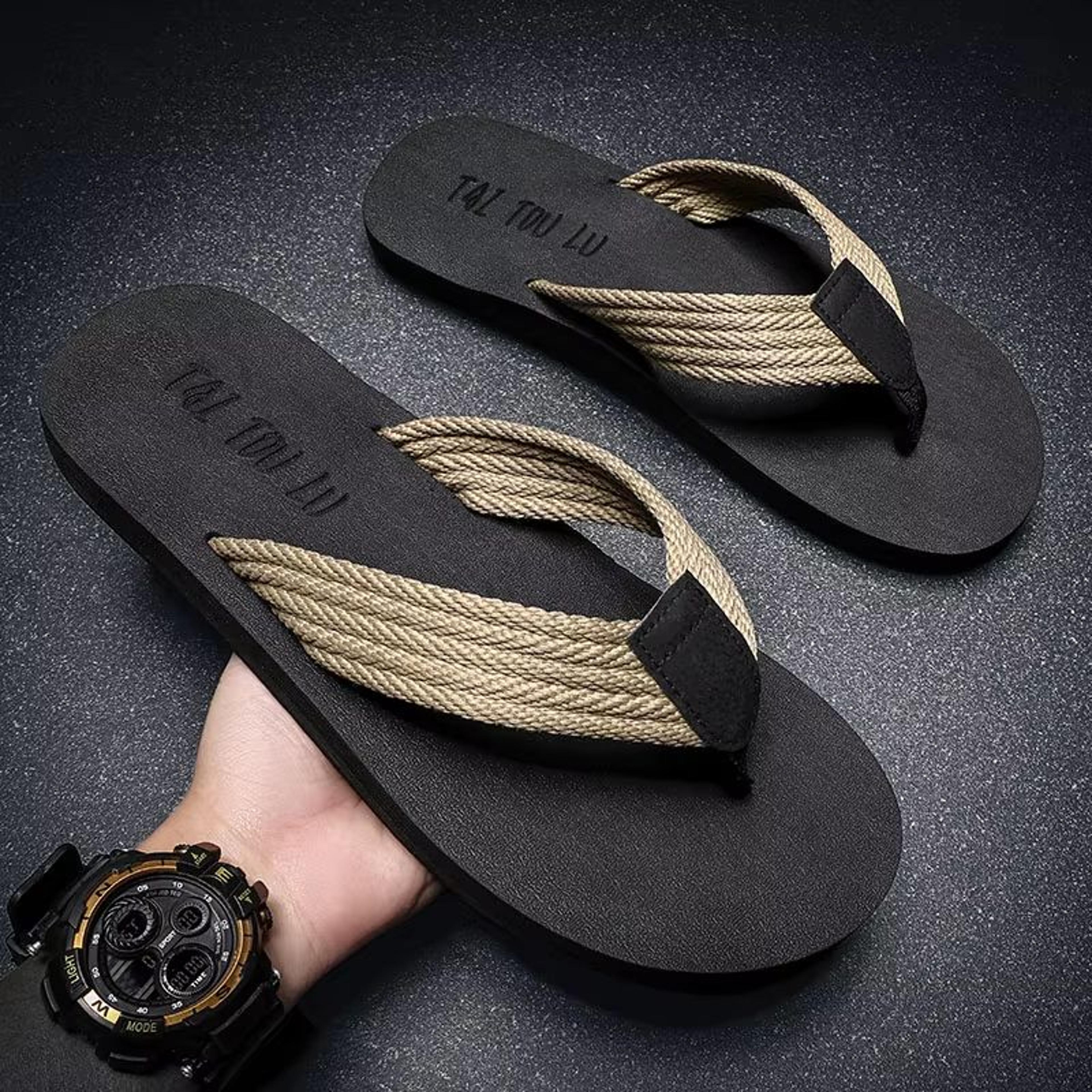 bigstride plus size men's flip flops, extra large beach & outdoor sandals sizes 49–52