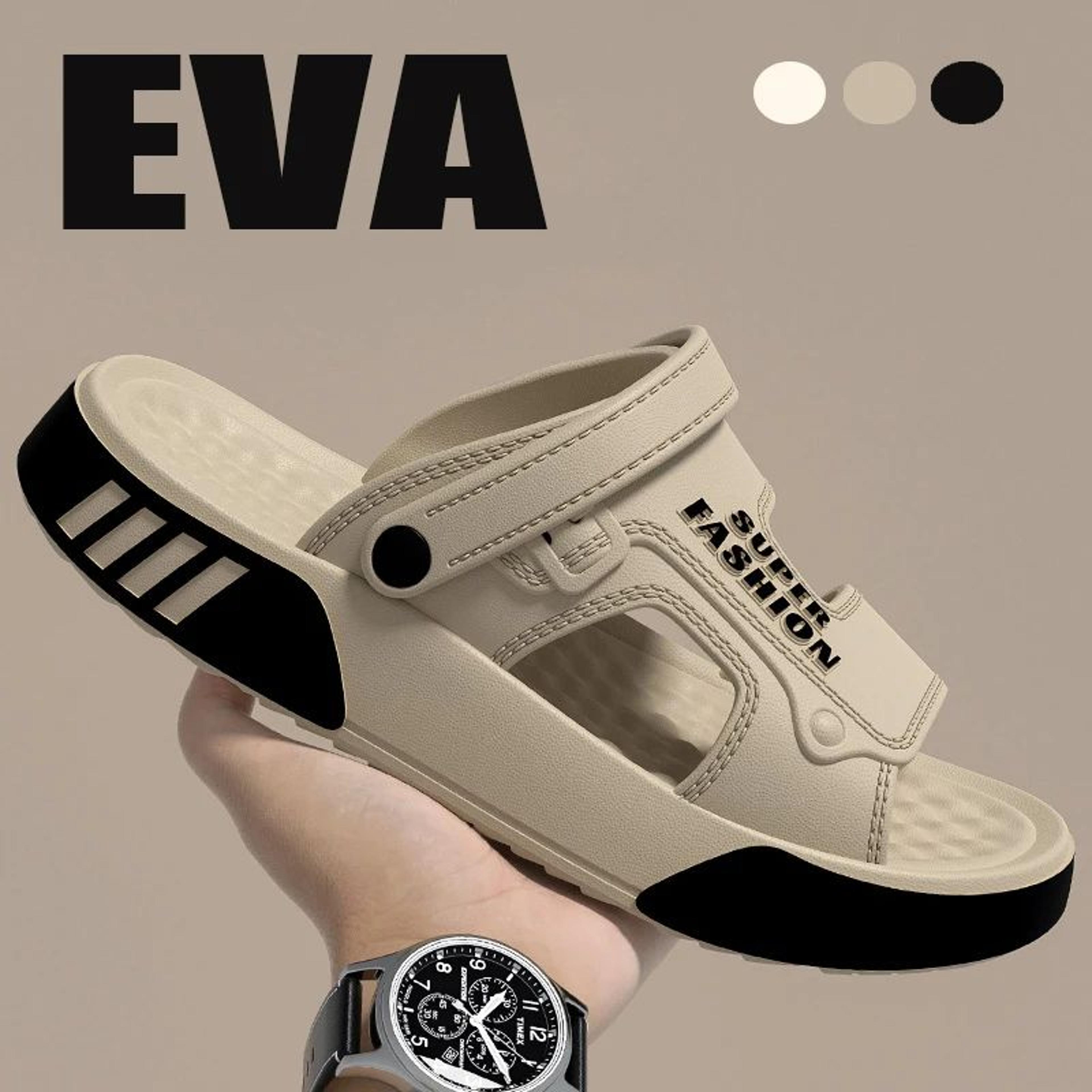 everstride men's eva soft-sole platform slides – summer indoor outdoor sandals