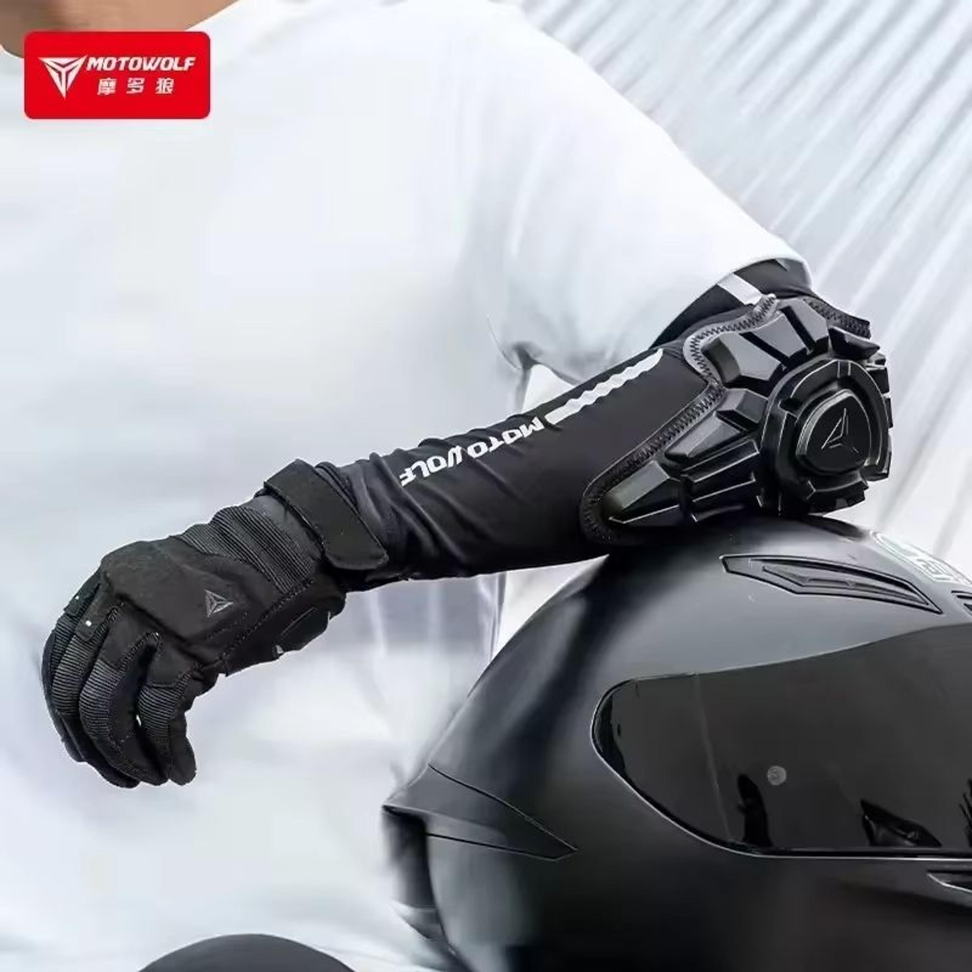 motowolf breathable arm guard elbow pads for motorcycle and mtb riding