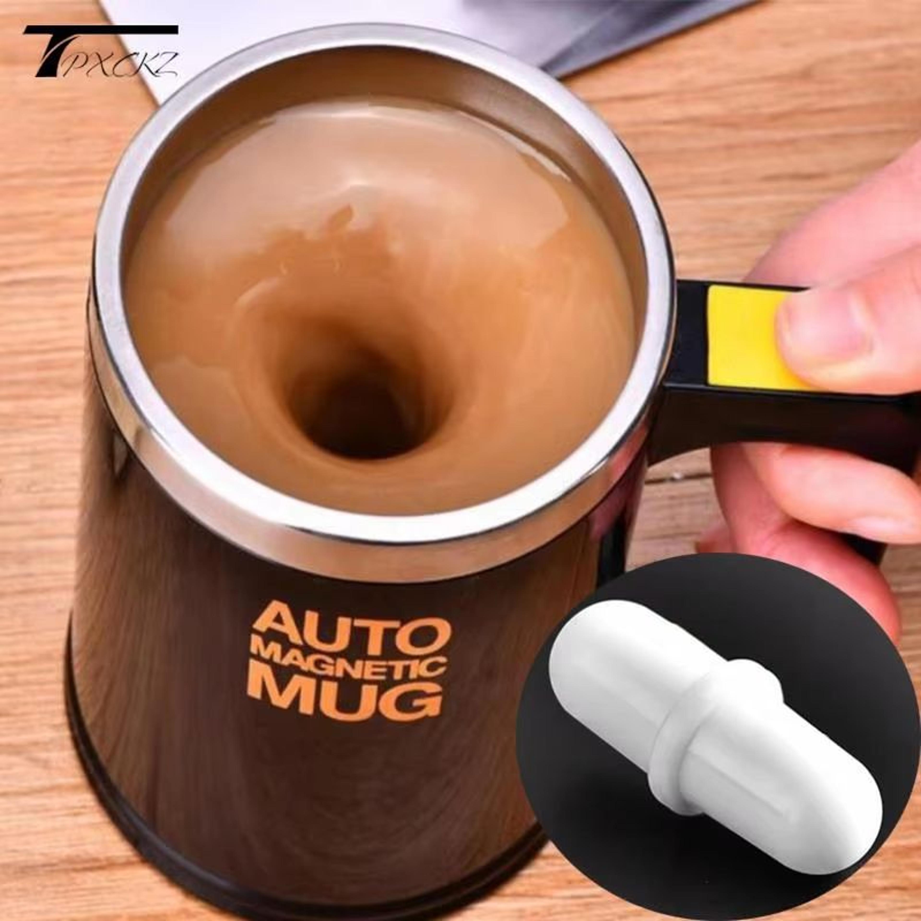 self-stirring magnetic mixing rods 2-pack for coffee tea and thermal cups