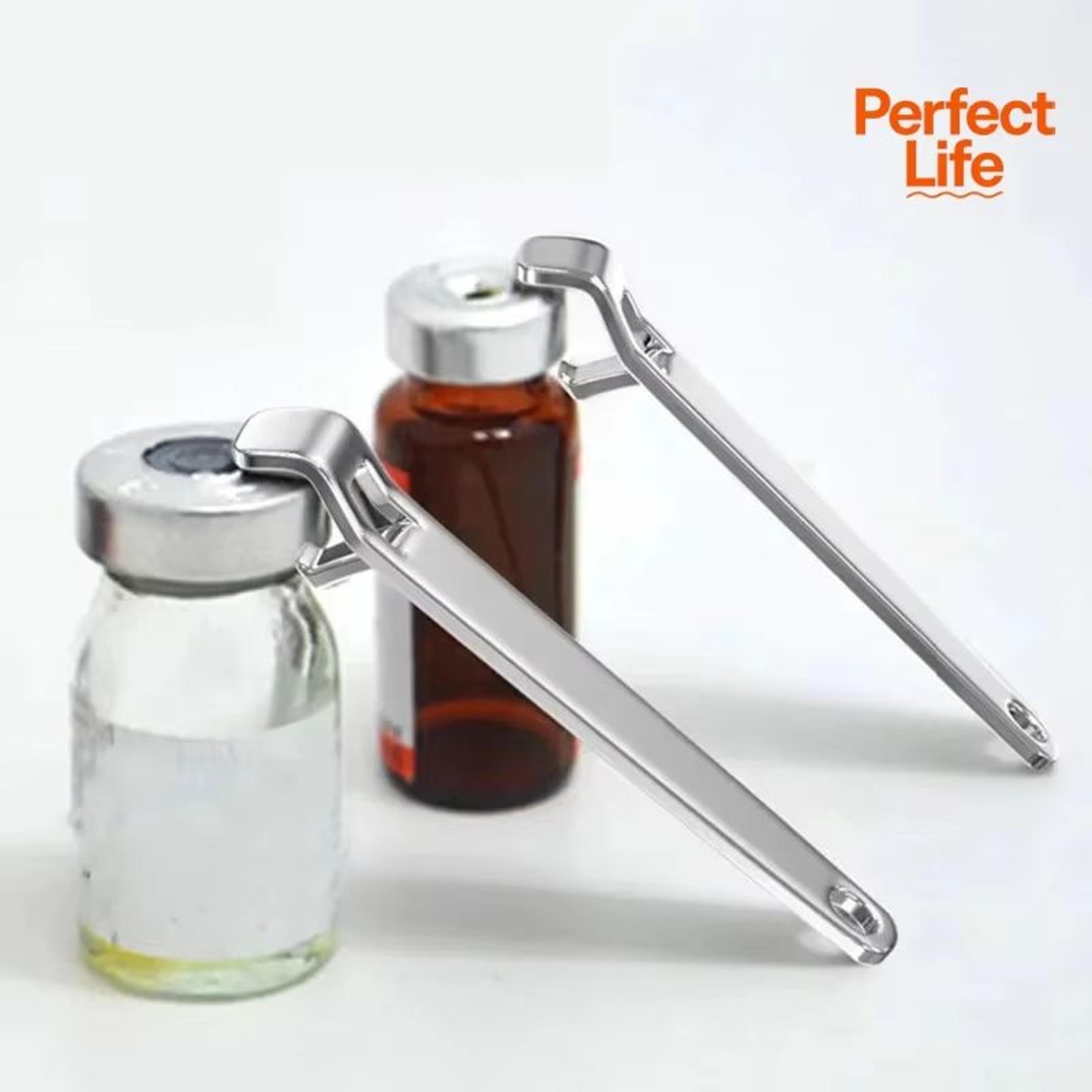 stainless steel portable ampule and bottle opener tool for bottles and vials