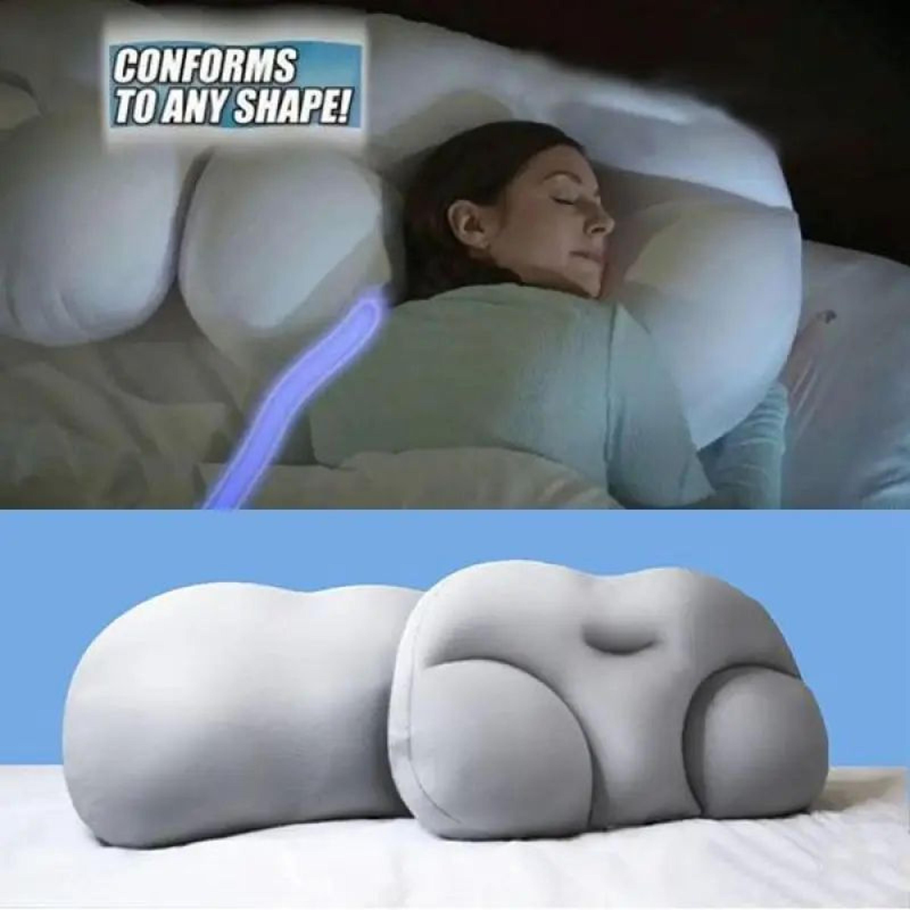 ergonomic 3d egg-shaped memory foam cloud pillow for comfortable sleep