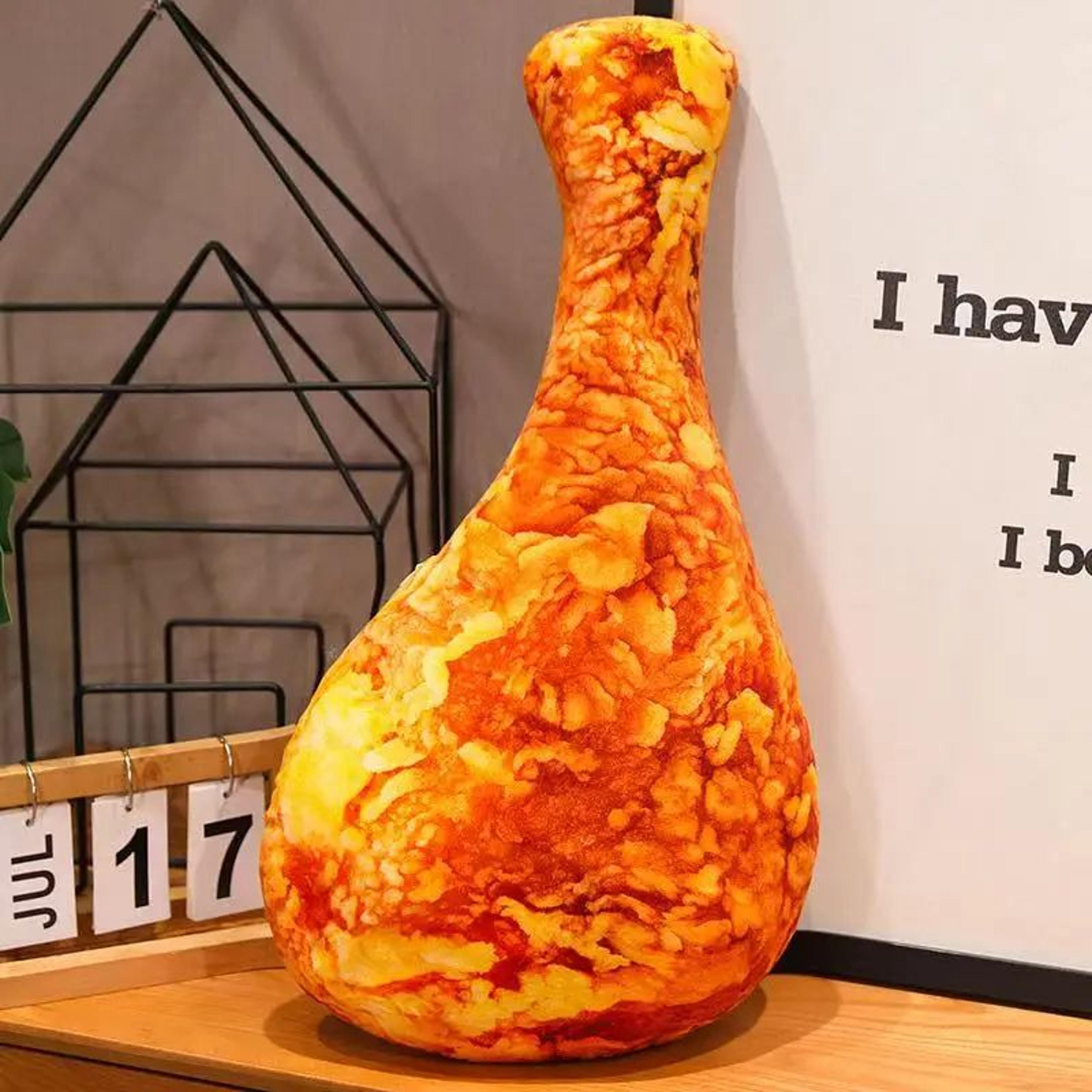 simulated crispy chicken leg plush pillow toy – cute anime-style stuffed animal