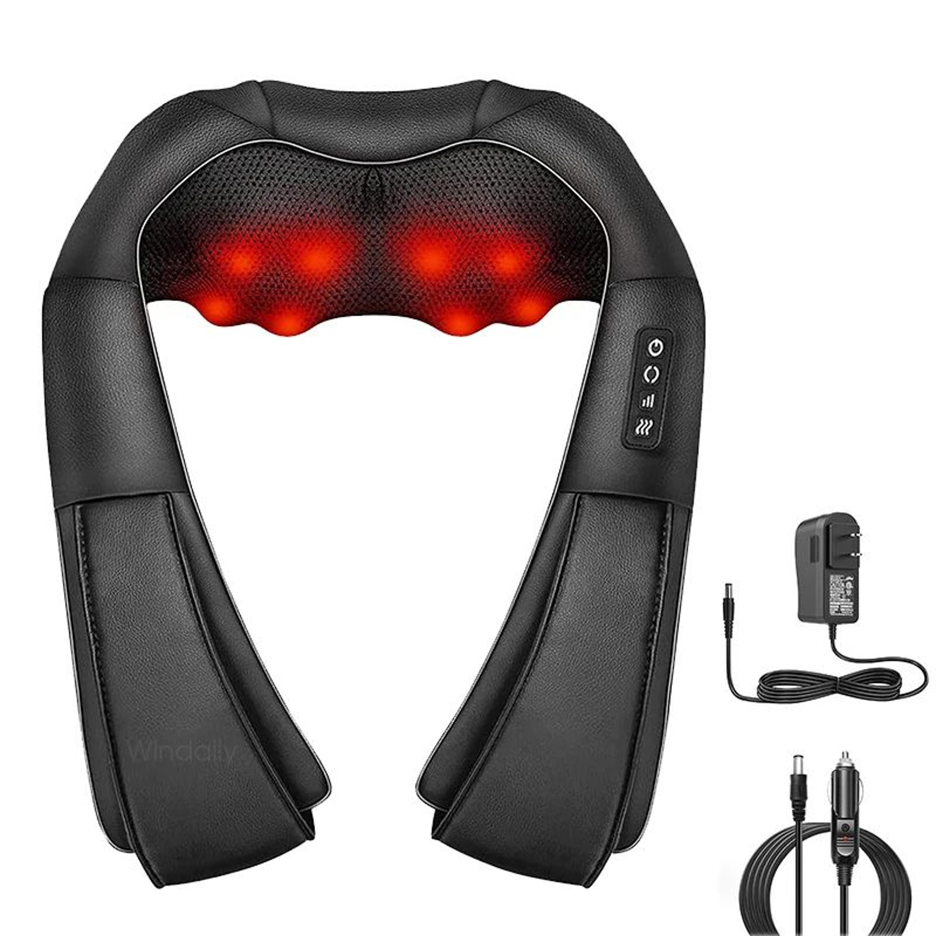 4d shiatsu heated neck and full body massage pillow