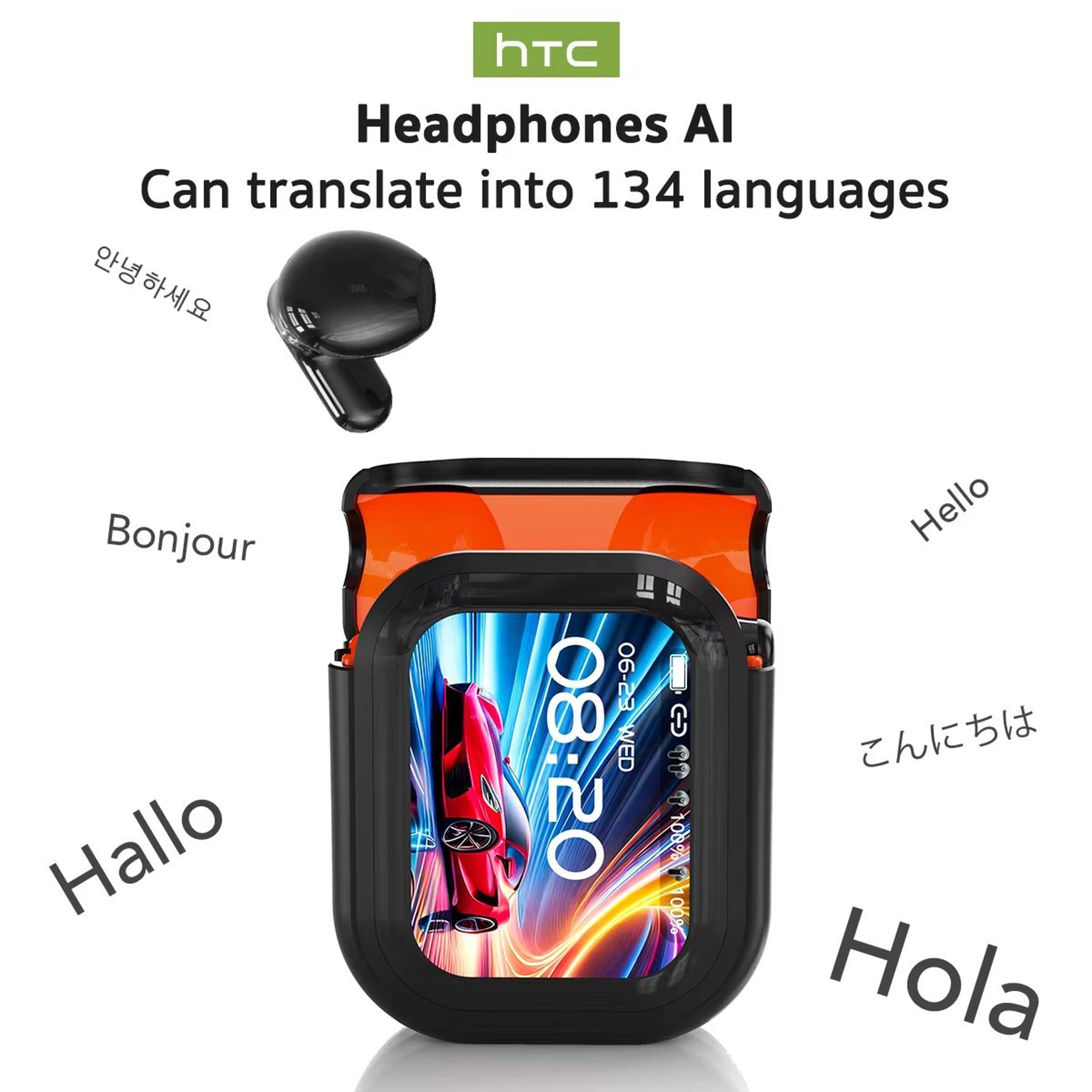 htc ne20 bluetooth 6.0 ai translator wireless earbuds