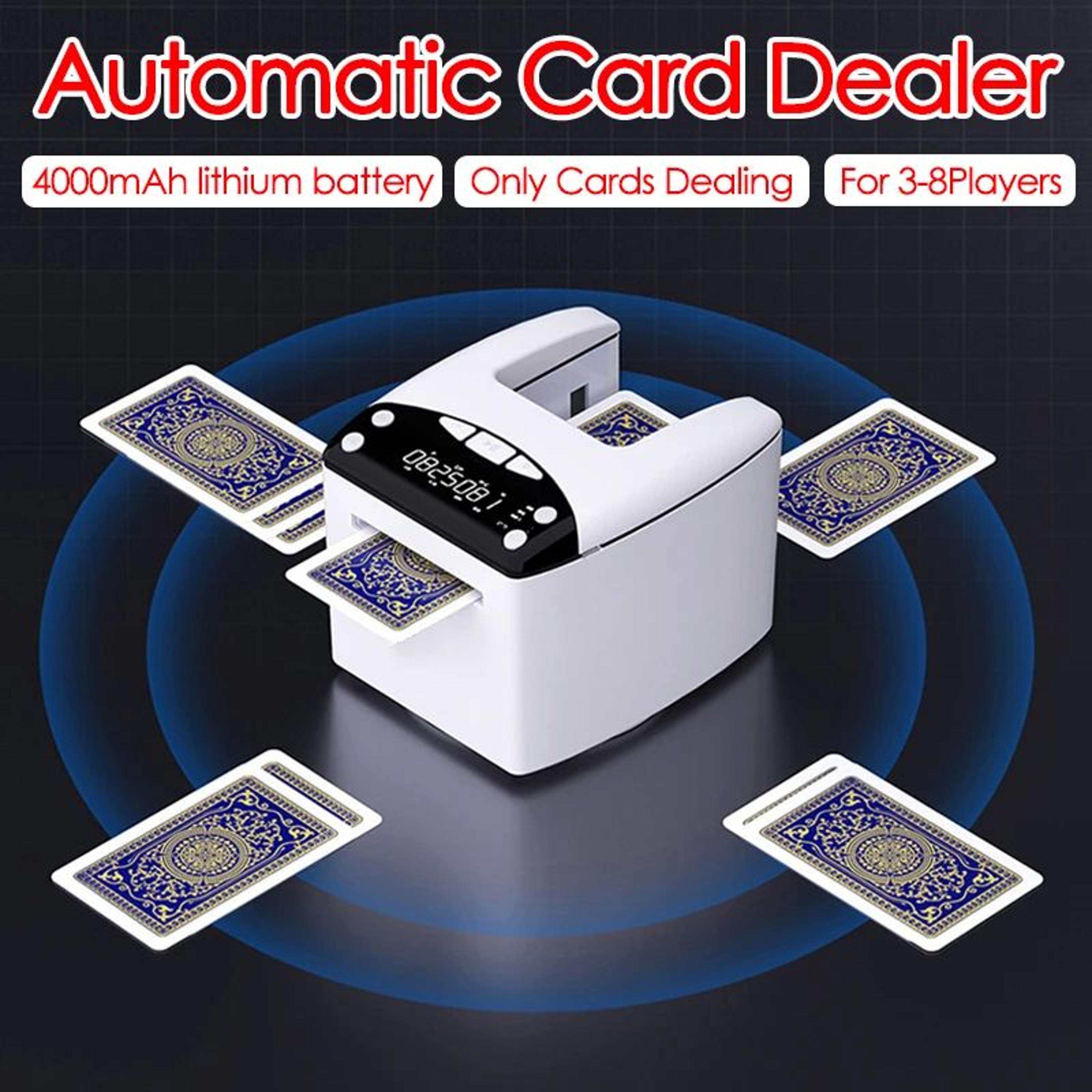 rechargeable 4000mah electric automatic card dealer machine with adjustable speed and distance for poker