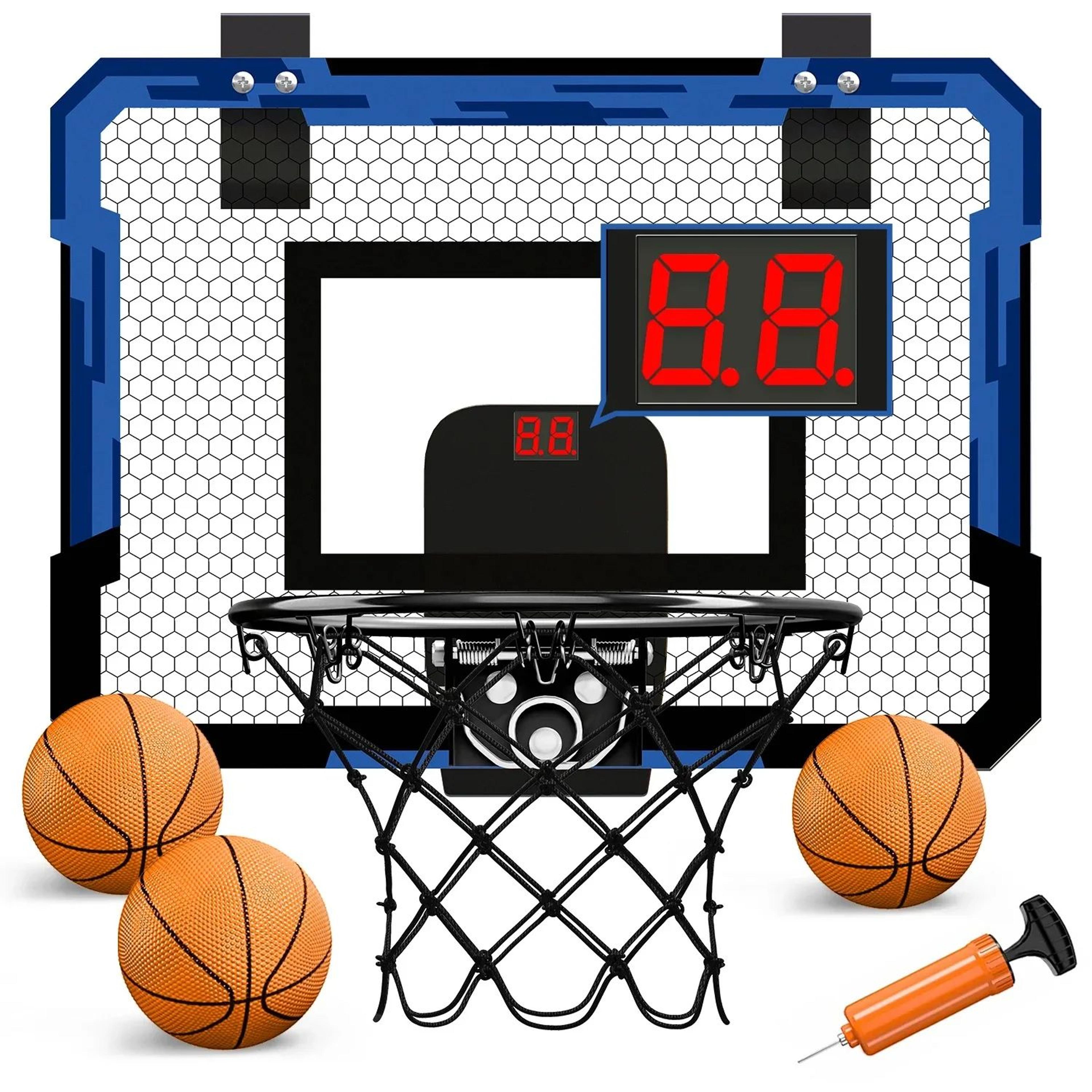 kids wall-mounted basketball hoop set for indoor and outdoor play