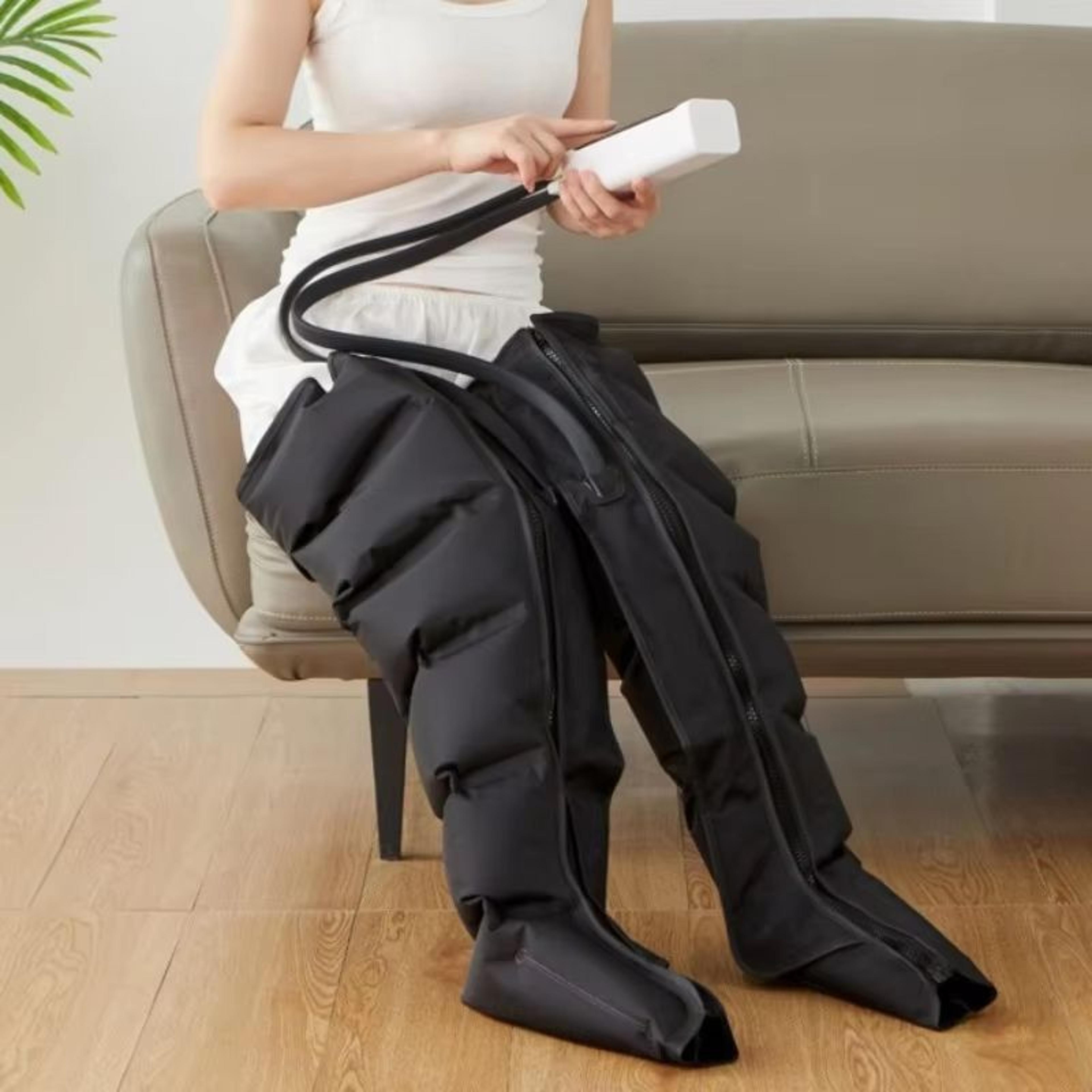 airease electric air pressure leg massager with remote control