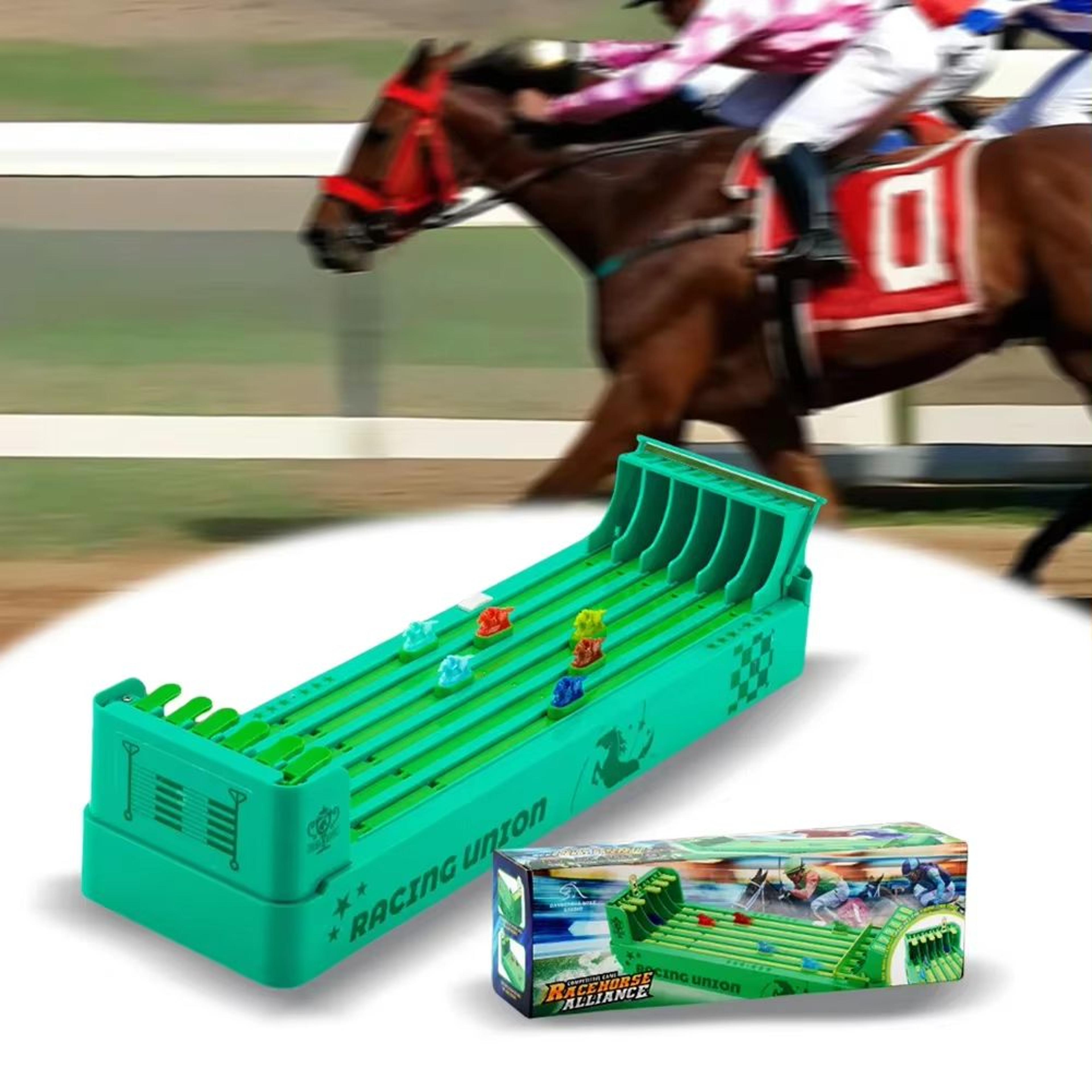 derby dash electronic horse racing party game (battery-powered interactive tabletop toy)