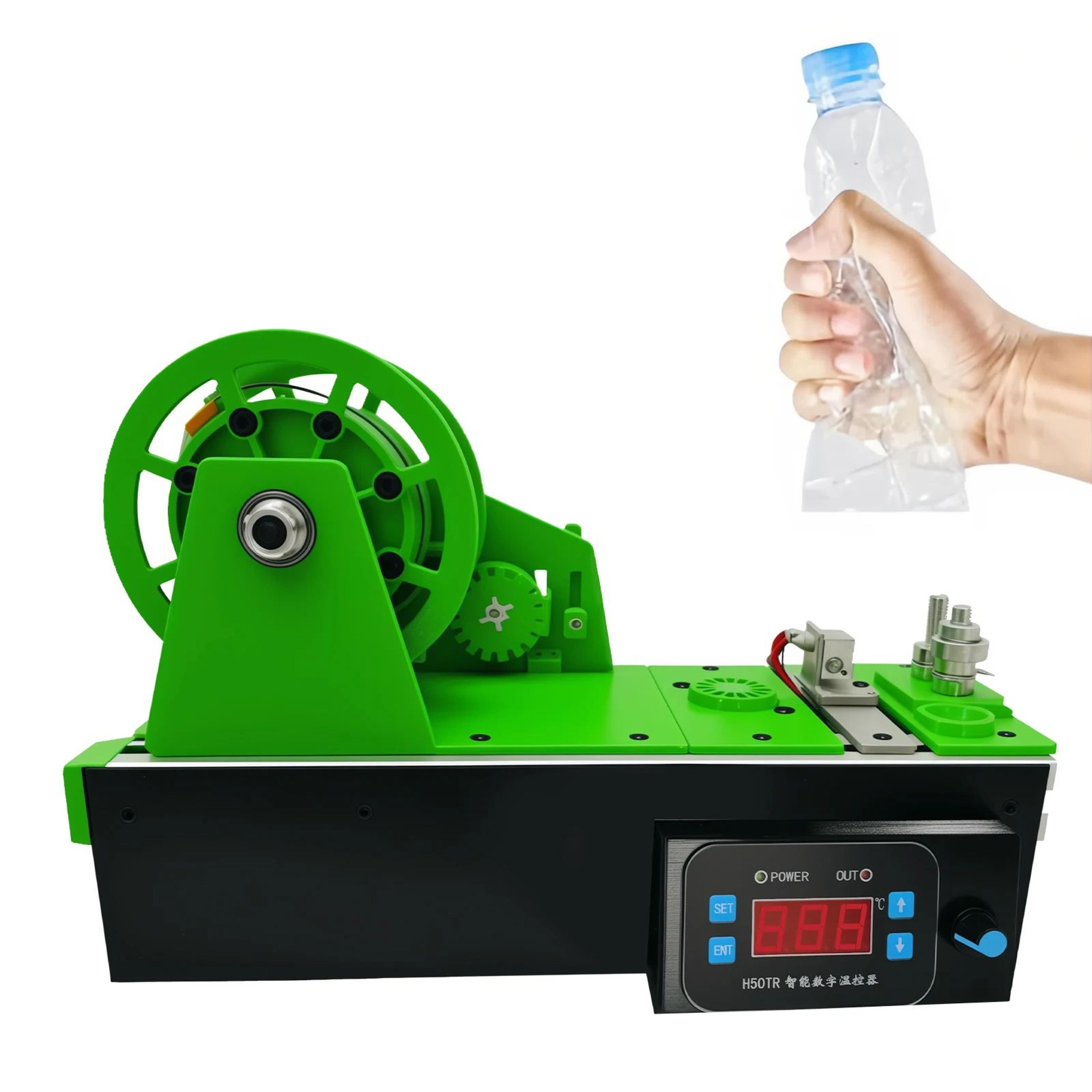 recycled filament extruder machine for plastic bottles 1.75mm 0.07in maker with small scale molding support