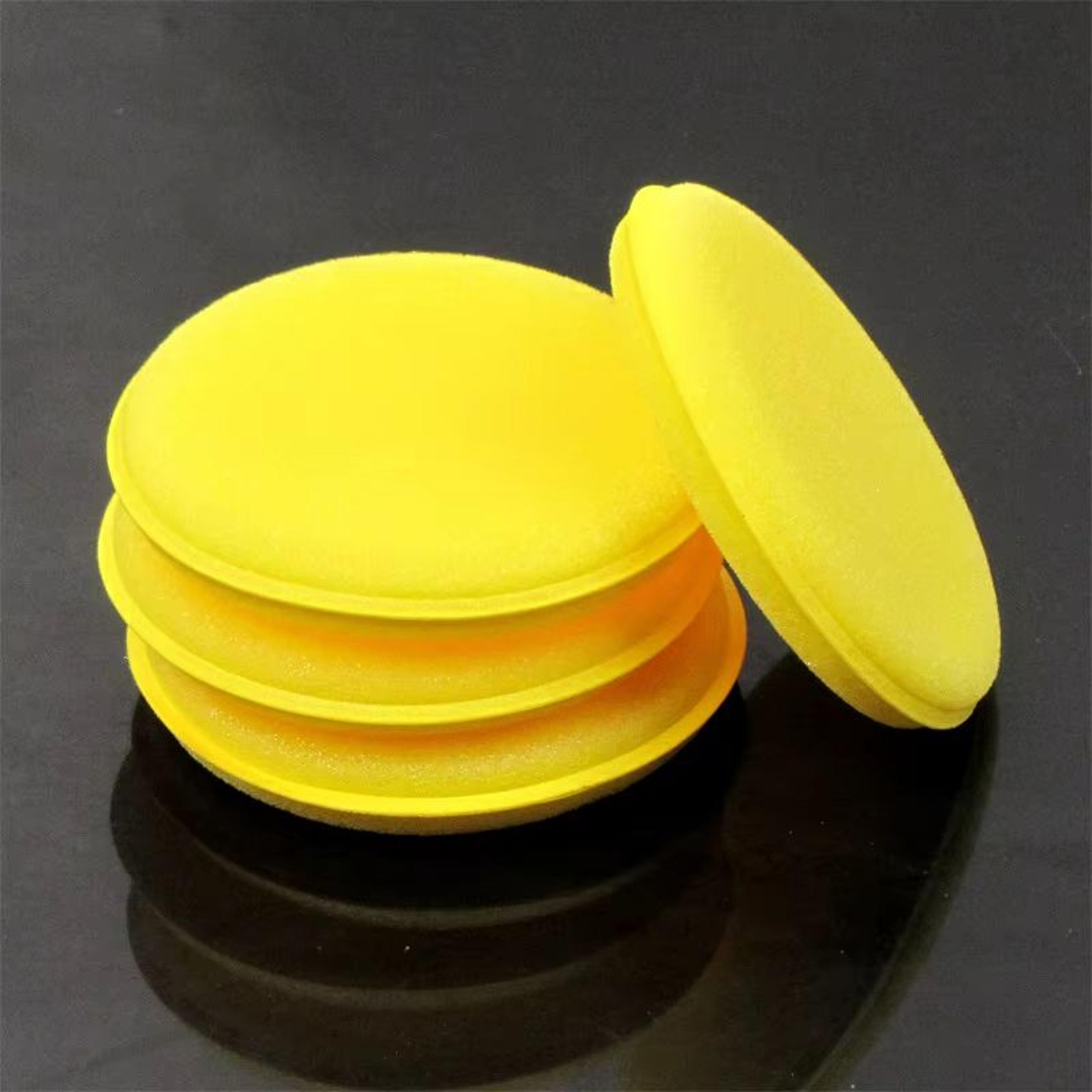 car foam wax applicator and detailing pad set 10 cm for auto care