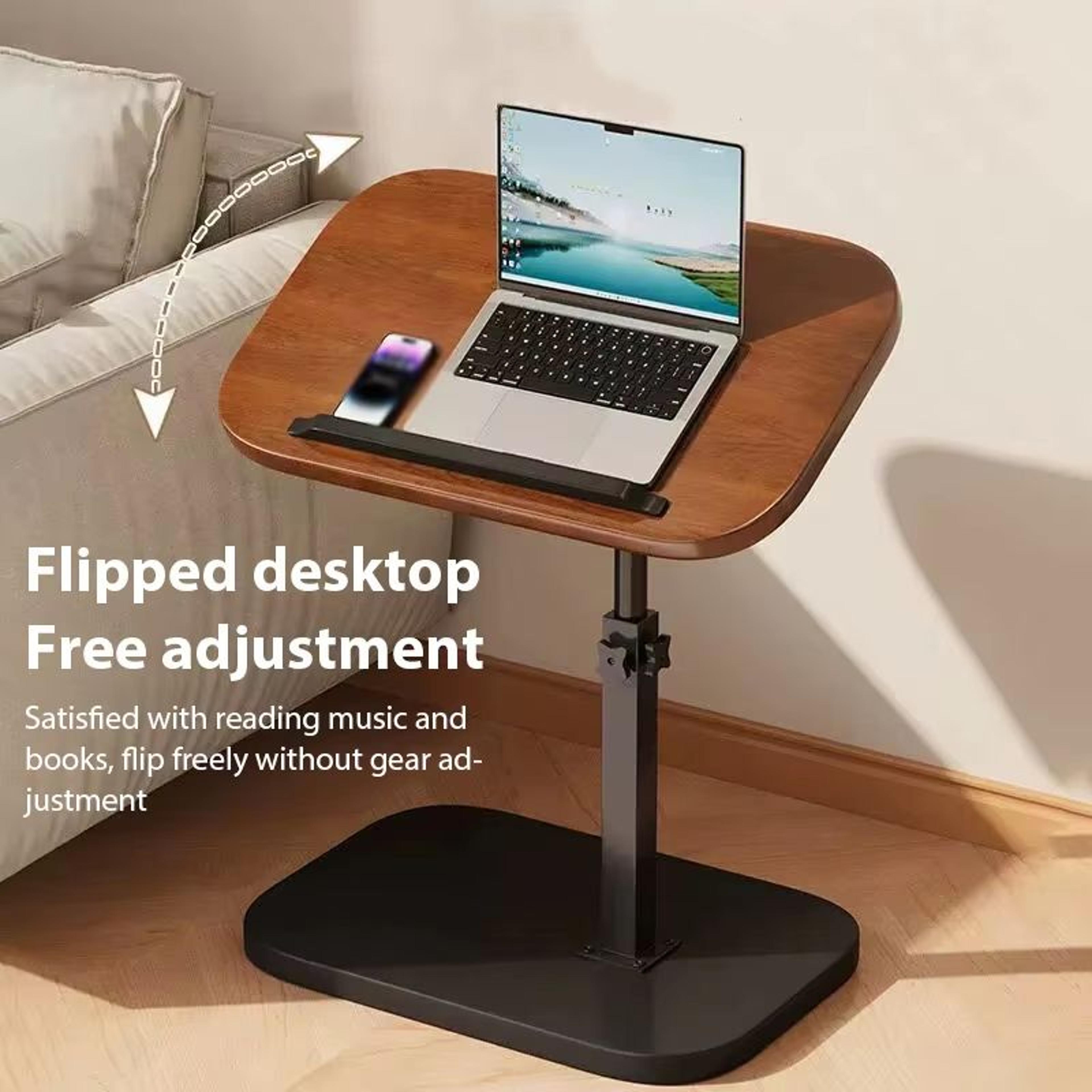 multifunctional lift workstation foldable adjustable desk – space-saving computer and bedside table for home office & li