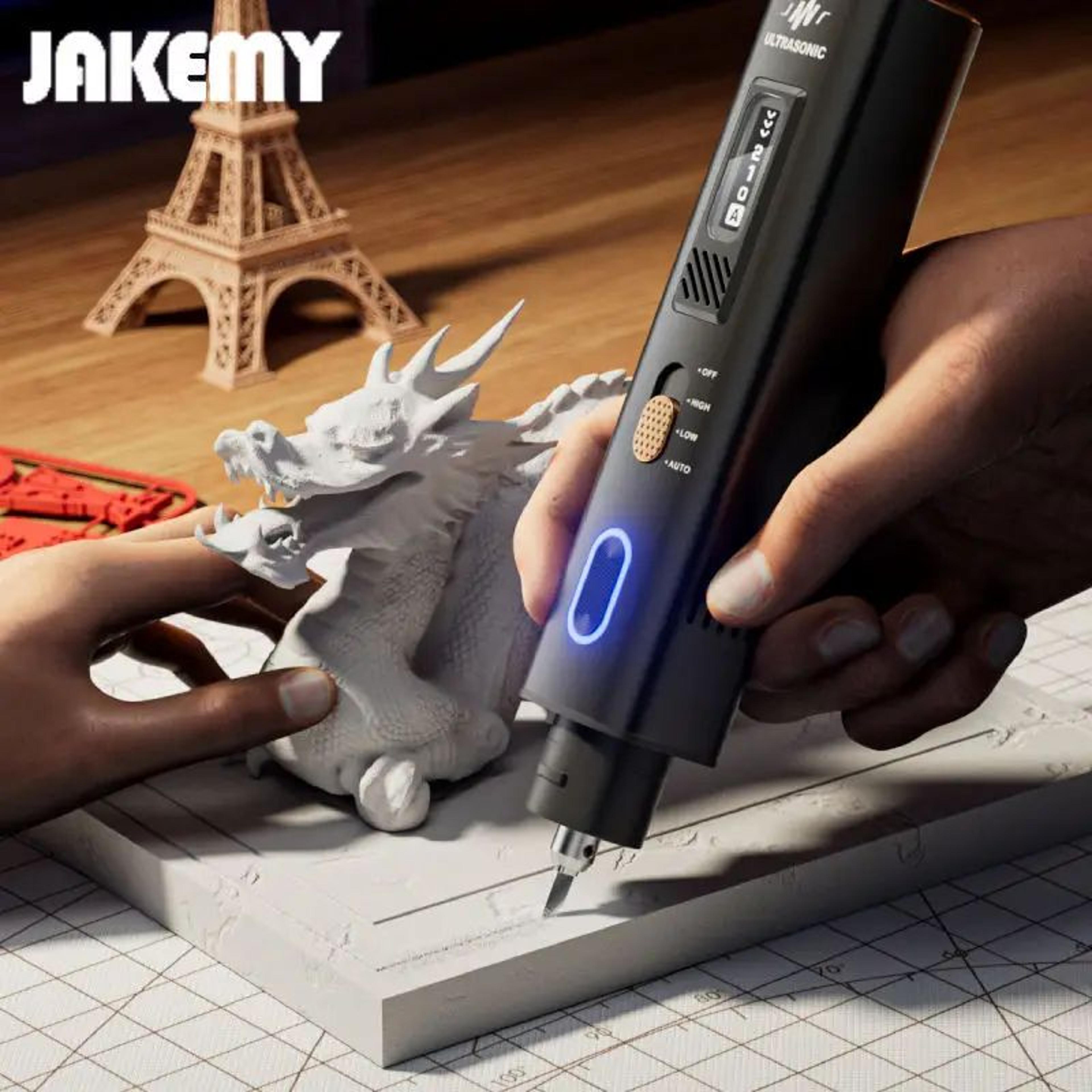 jakemy jm-y10 pro 35w ultrasonic cutting and polishing tool - precision diy cutter for model boards, crafts, electronics